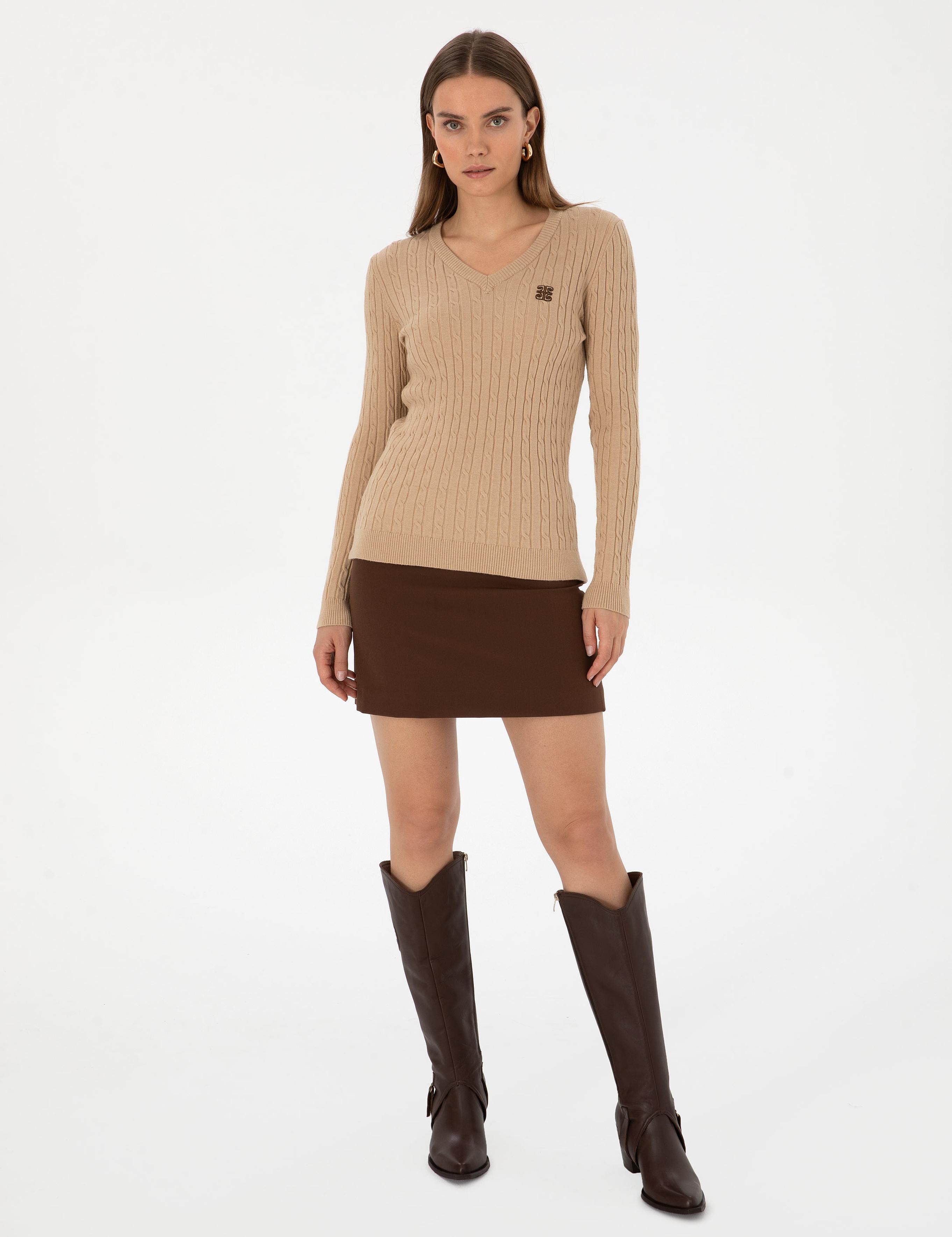 Bej Melanj Ex. Slim Fit Basic Kazak