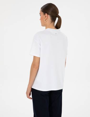 Beyaz Oversize Basic Tişört
