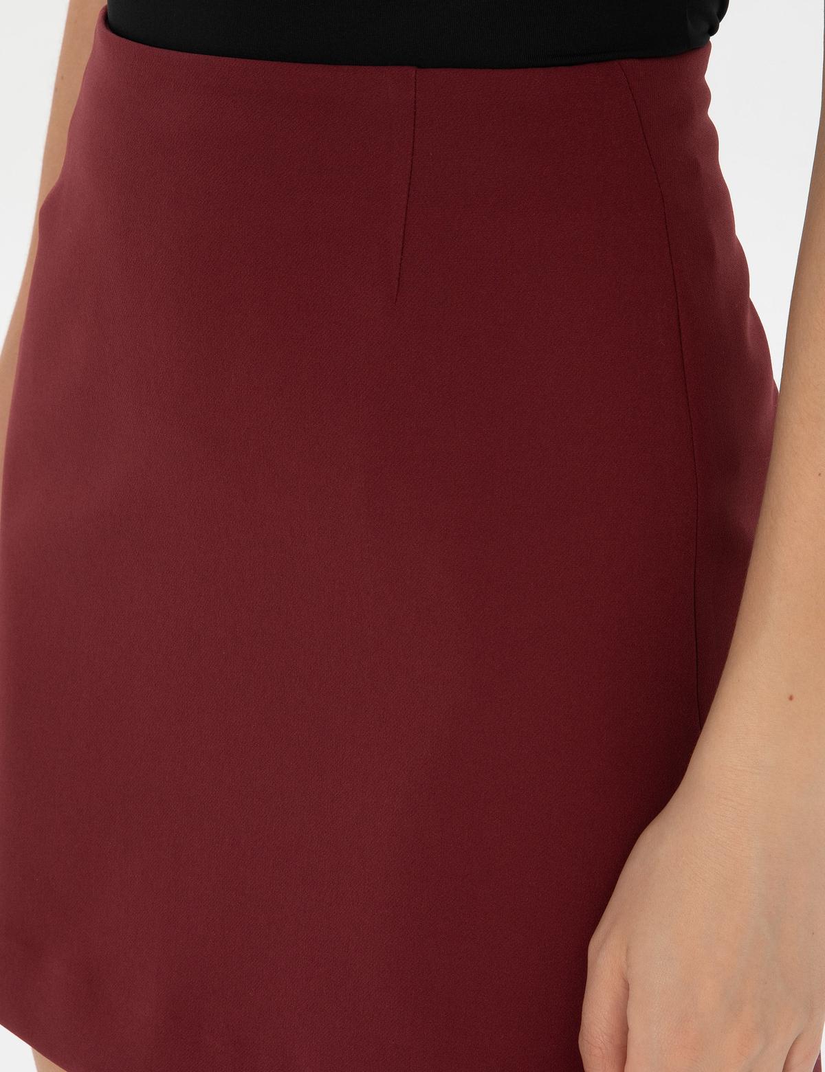 Bordo Dokuma Etek - 50318251010