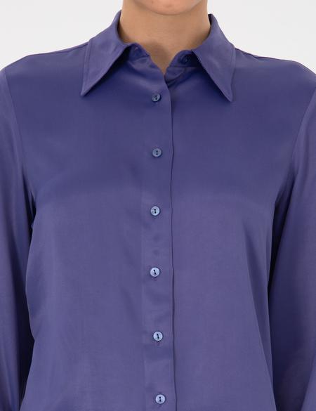 Mor Regular Fit Uzun Kollu Gömlek - 50318229002