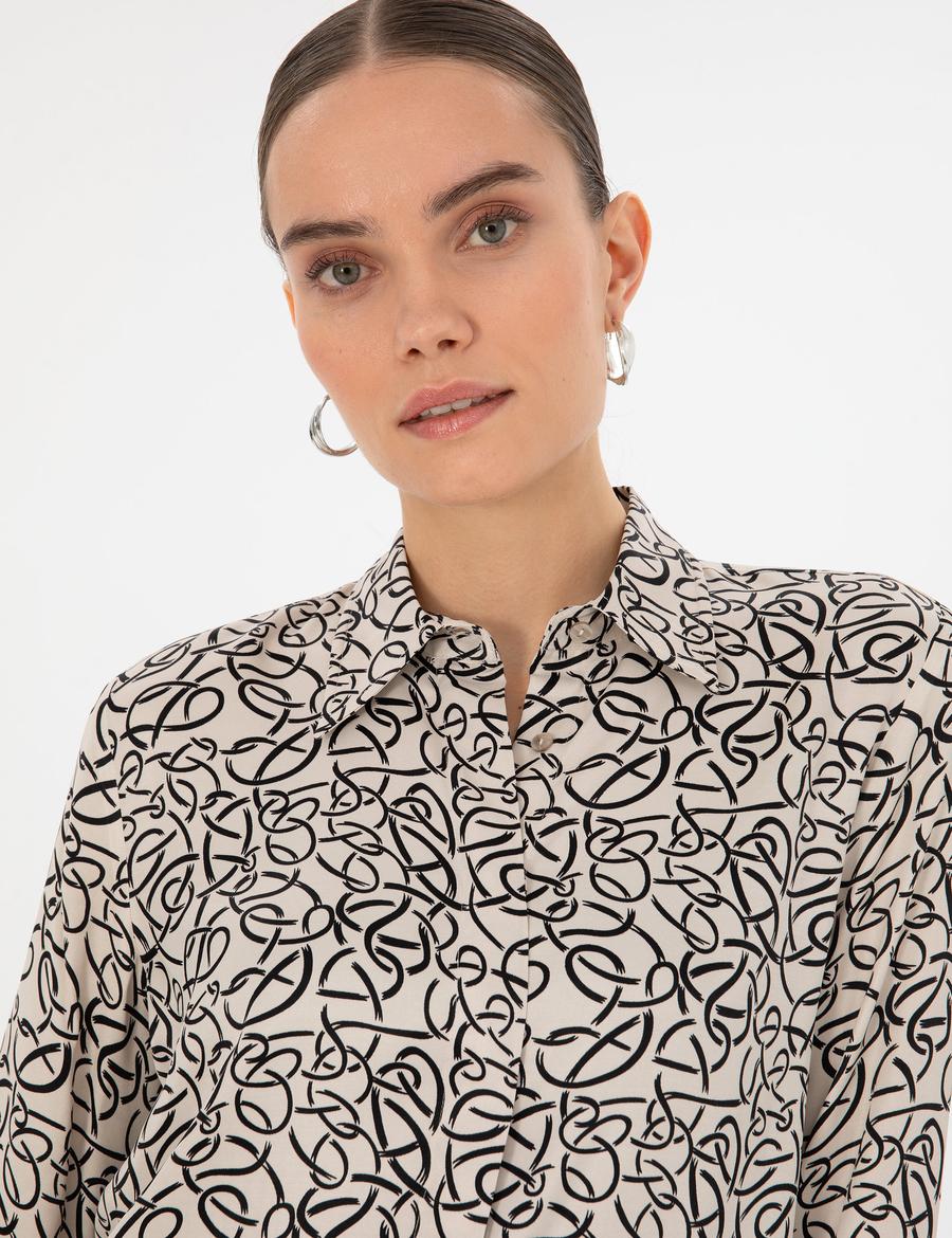 Kum Comfort Fit Uzun Kollu Gömlek