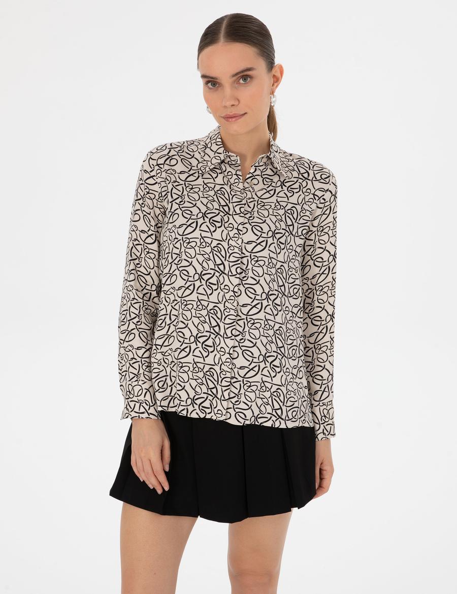 Kum Comfort Fit Uzun Kollu Gömlek