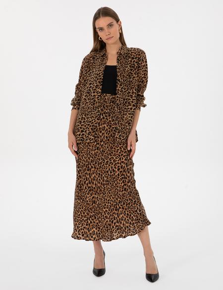 Camel A Kesim Dokuma Etek - 50313694013