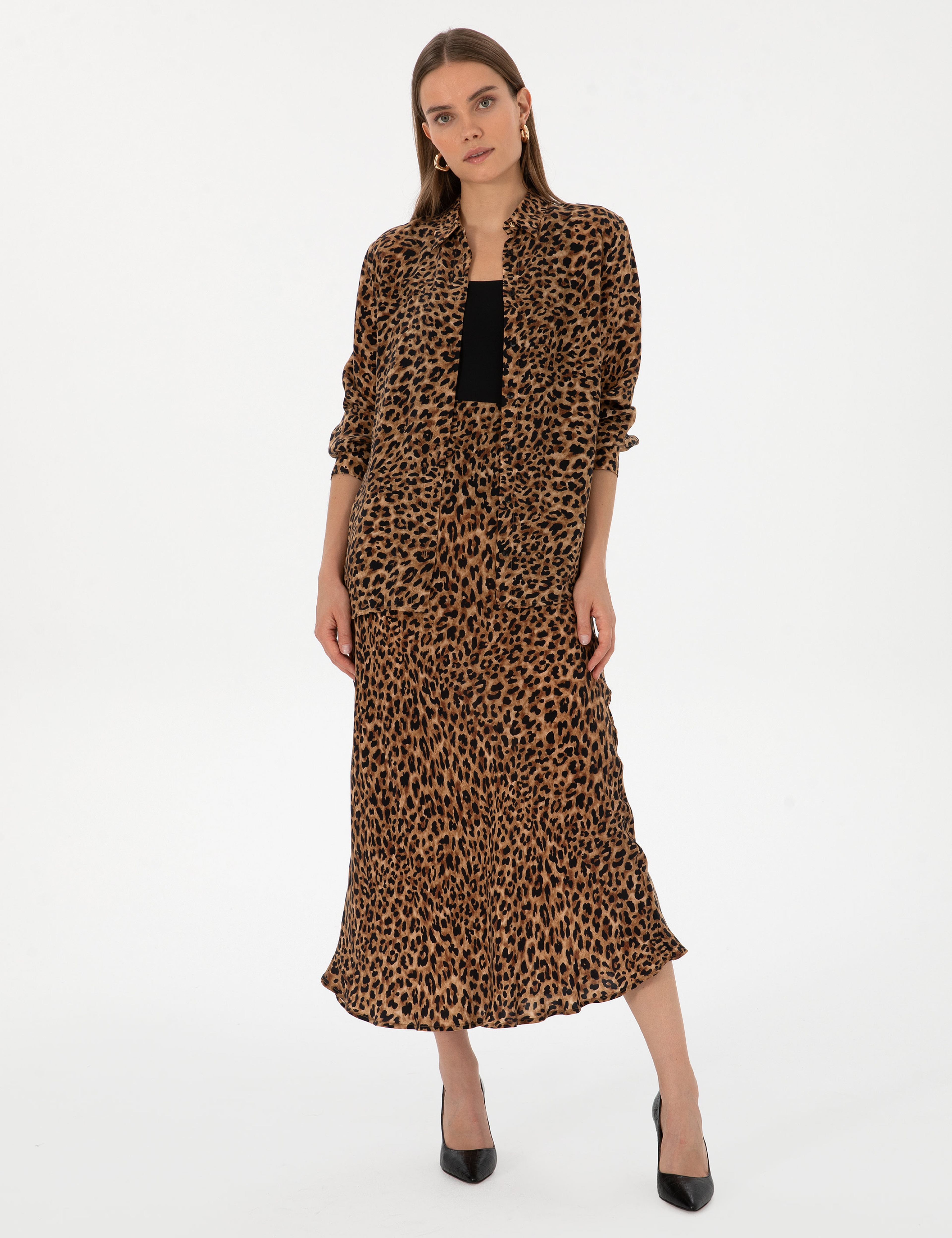 Camel Comfort Fit Uzun Kollu Gömlek - Image 4