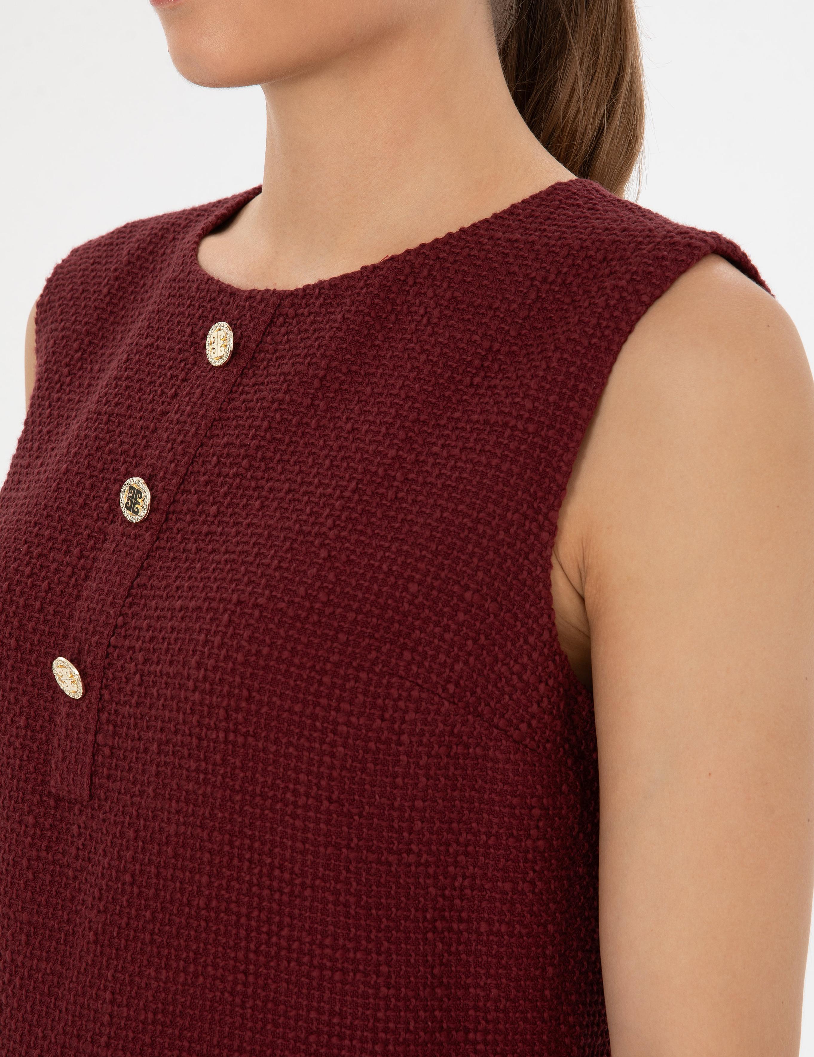 Vişne A Kesim Dokuma Elbise