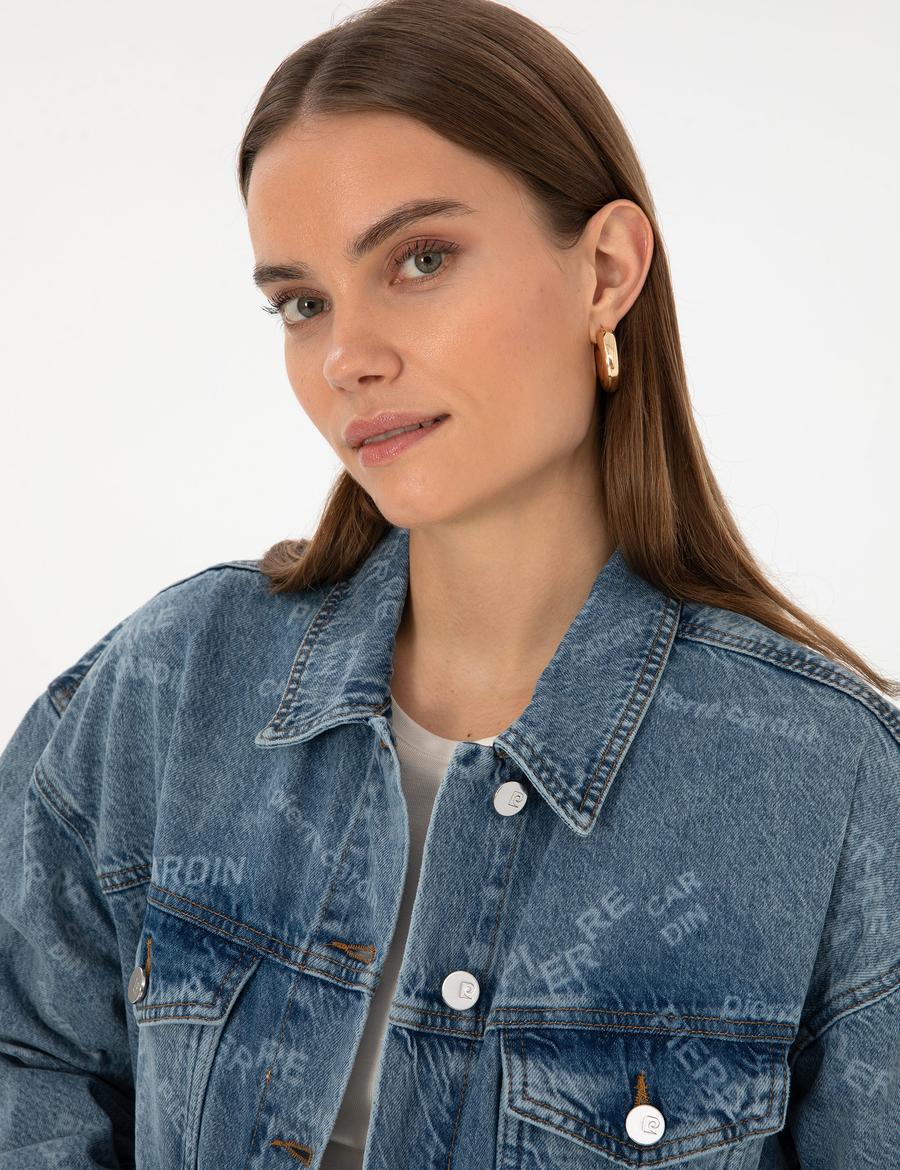 Açık Mavi Oversize Jean Ceket