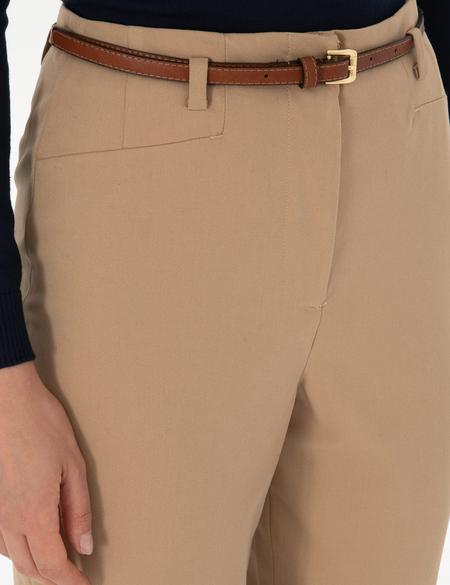 Bej Carrot Fit Kumaş Pantolon - 50310114014