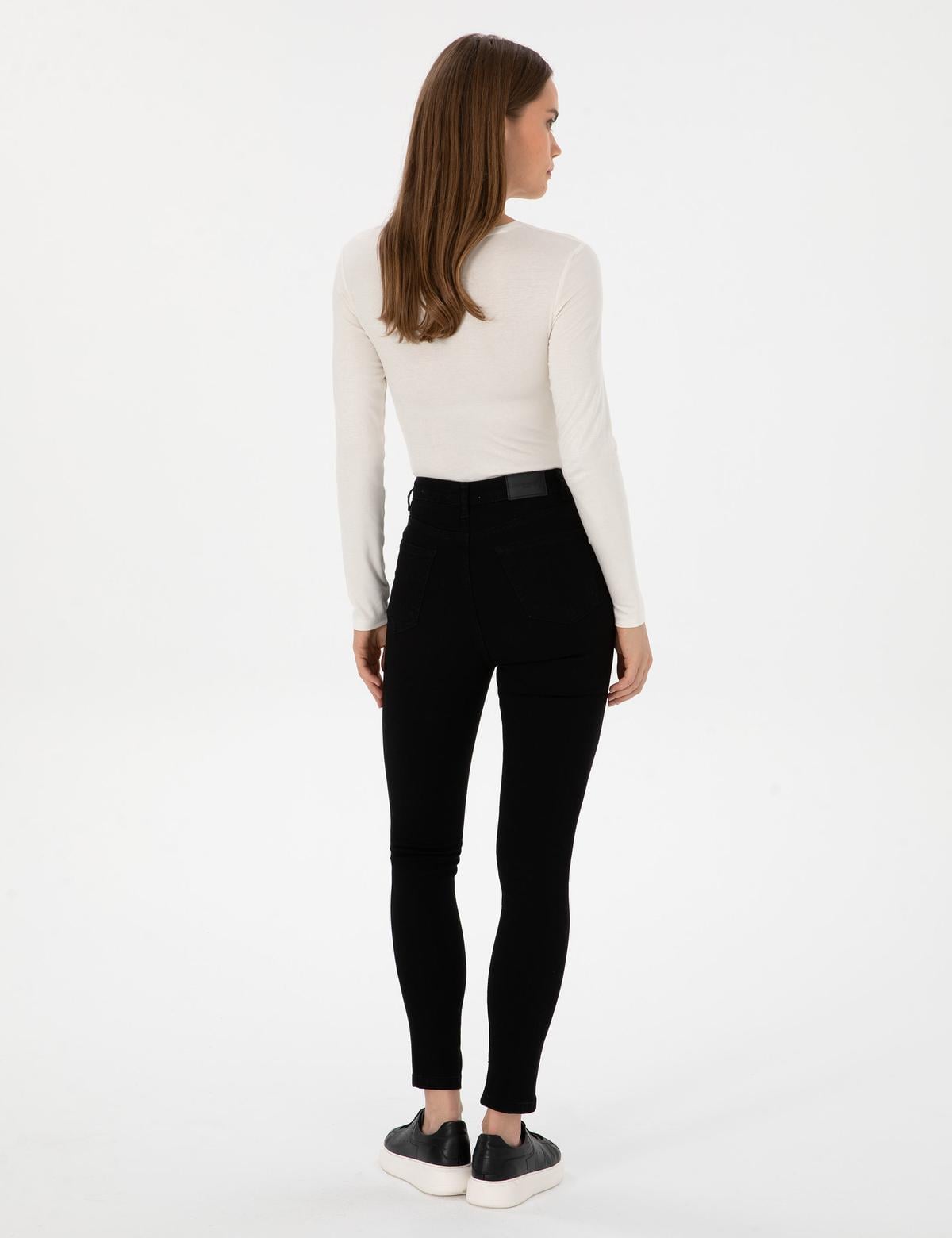 Siyah Skinny Fit Jean Pantolon - 50317996001