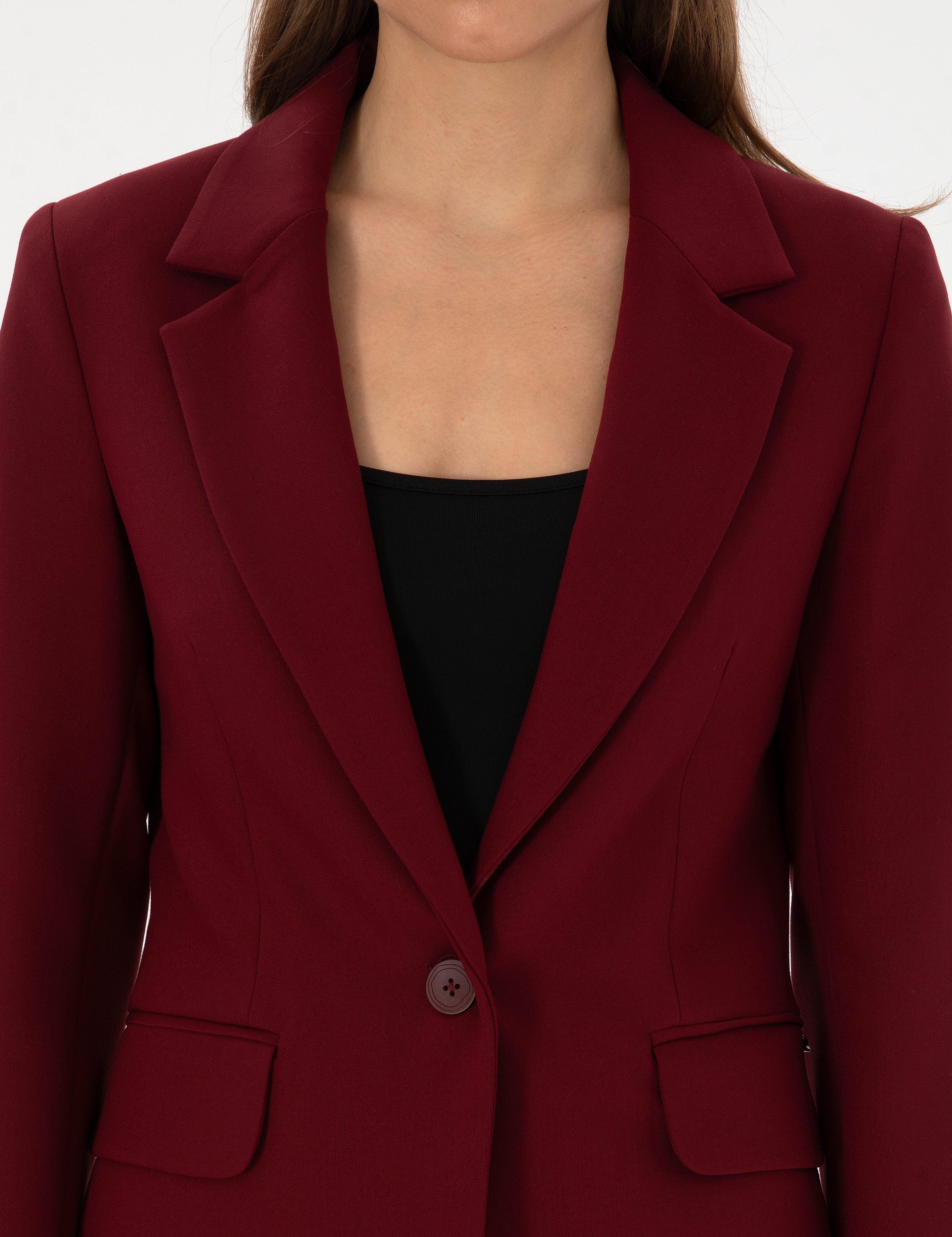 Vişne Slim Fit Ceket - Image 7