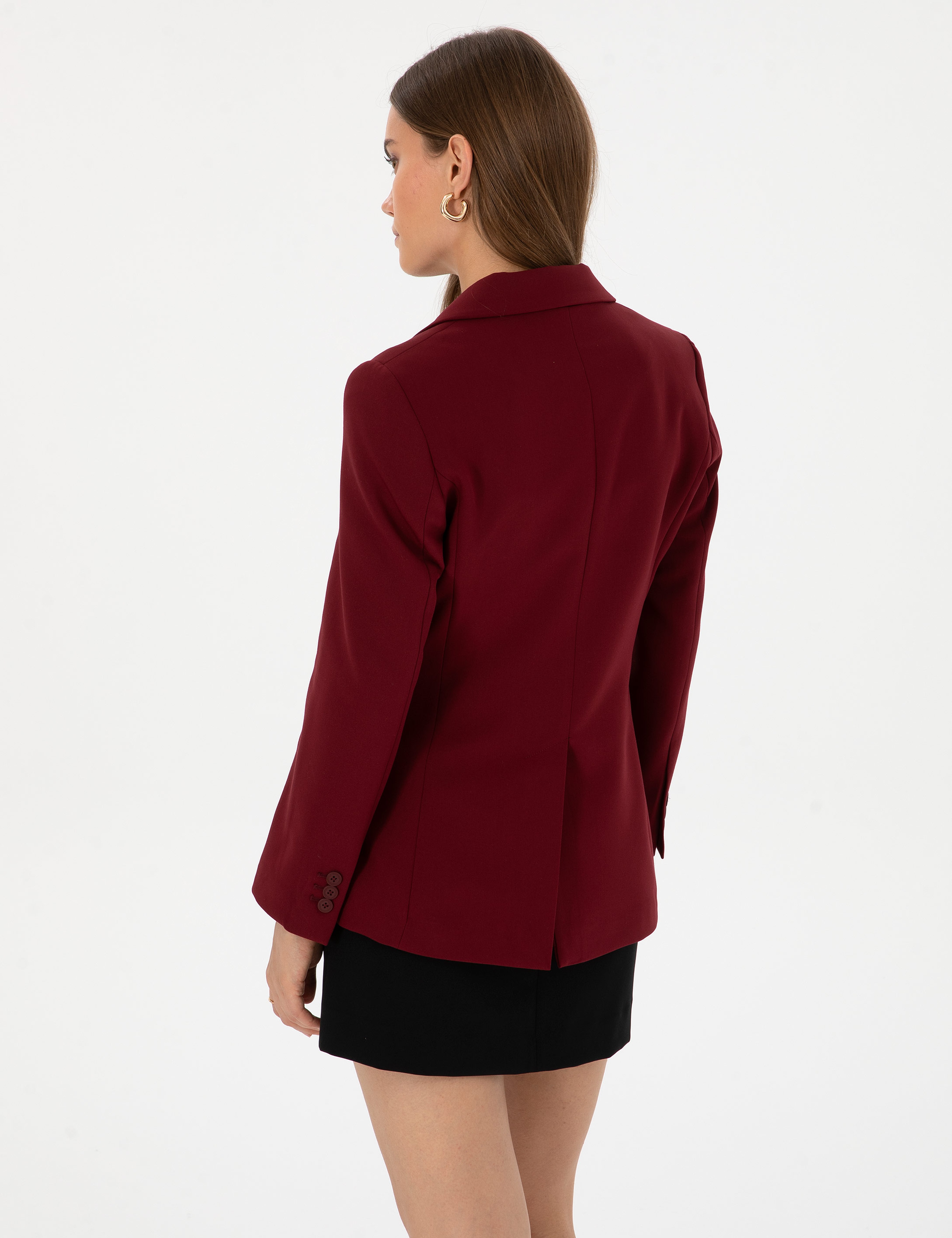 Vişne Slim Fit Ceket - Image 5