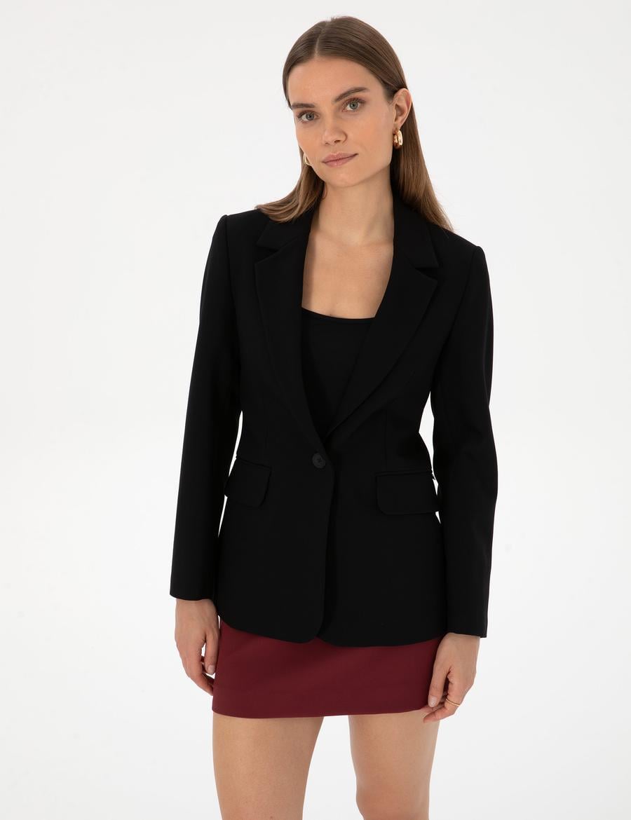 Siyah Slim Fit Ceket