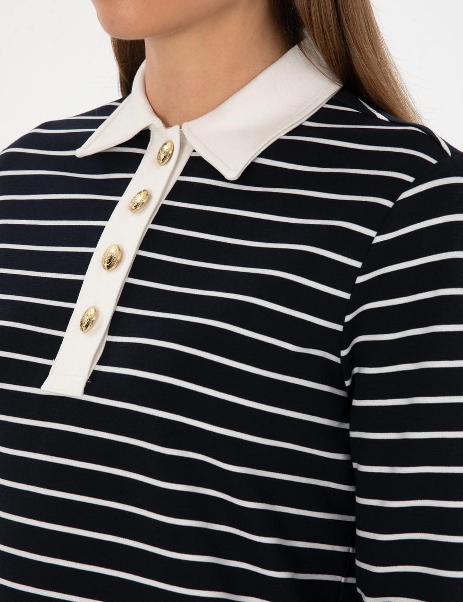 Lacivert Comfort Fit Sweatshirt