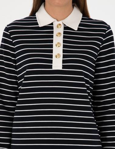 Lacivert Comfort Fit Sweatshirt