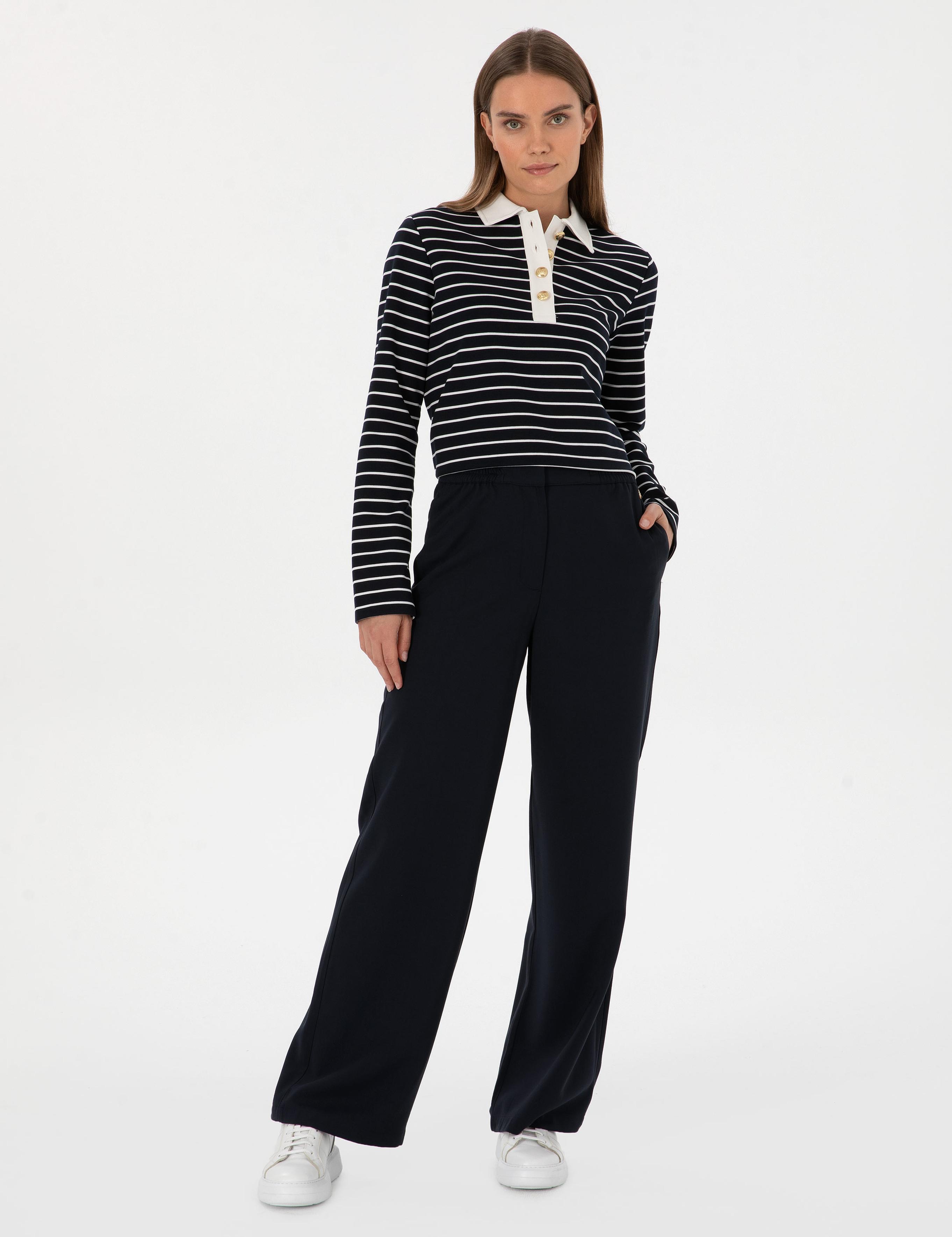 Lacivert Comfort Fit Sweatshirt