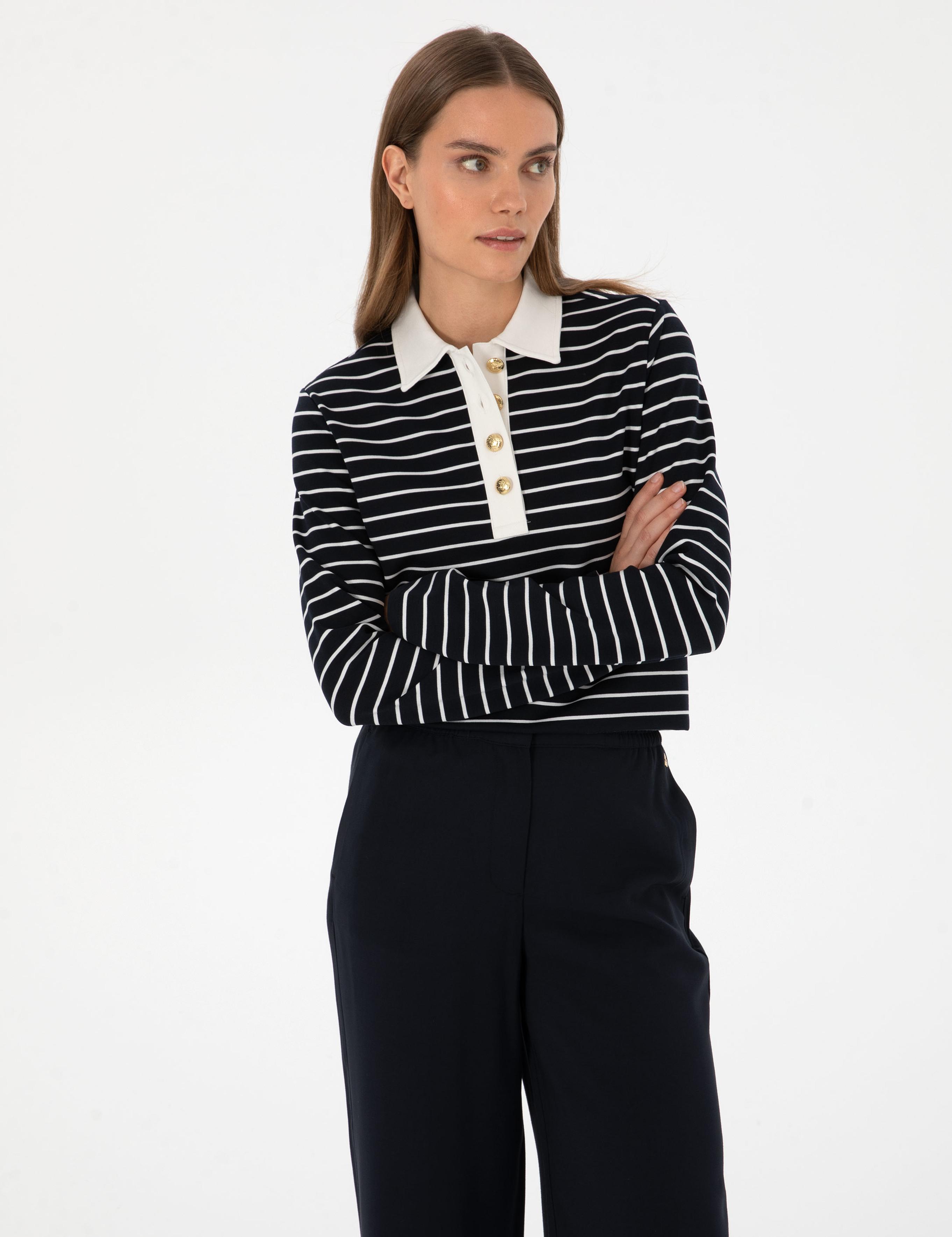 Lacivert Comfort Fit Sweatshirt