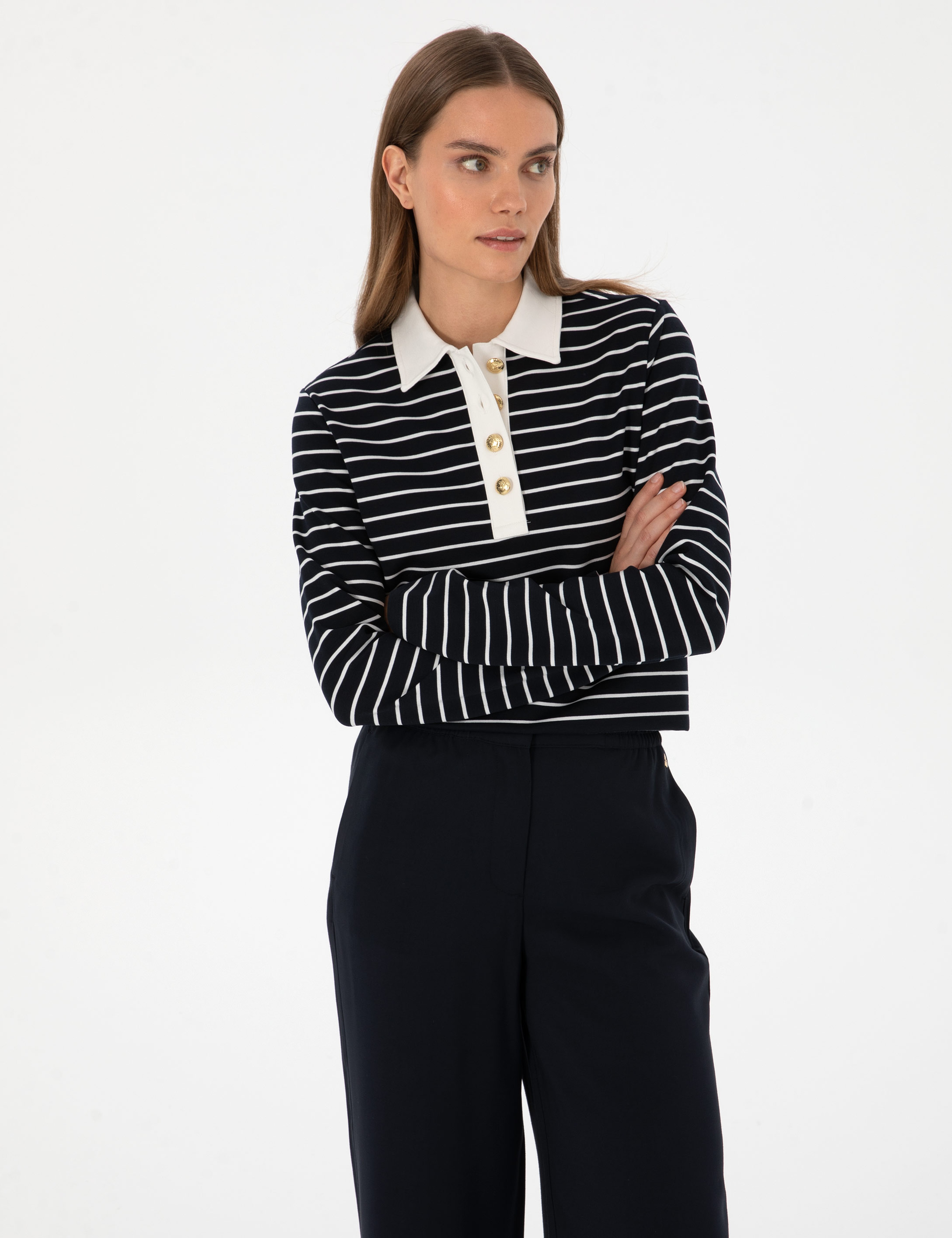 Lacivert Comfort Fit Sweatshirt - Image 3