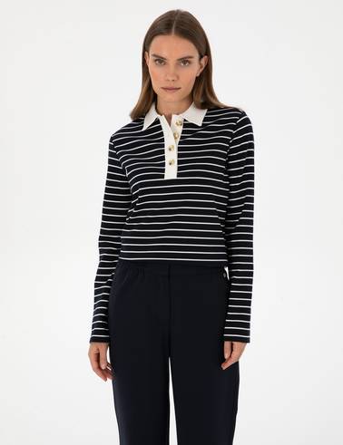 Lacivert Comfort Fit Sweatshirt