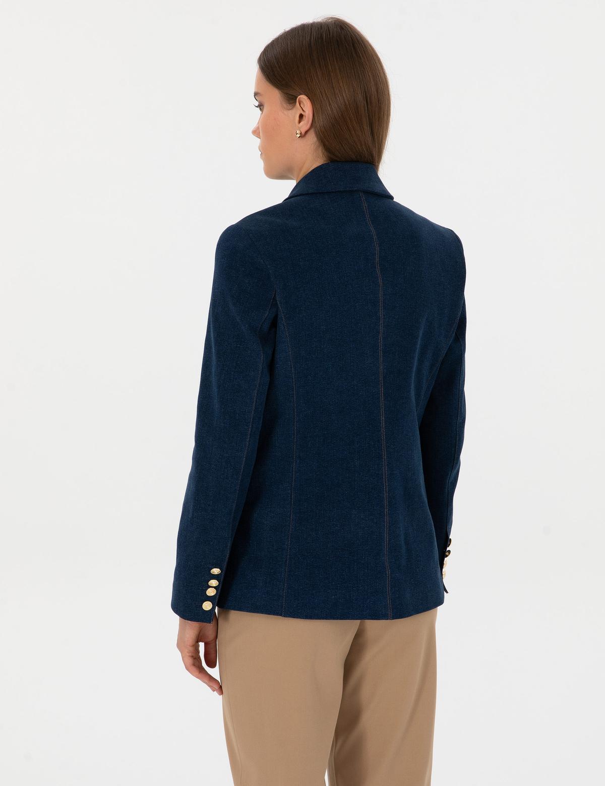 Saks Regular Fit Jean Ceket - 50315592012