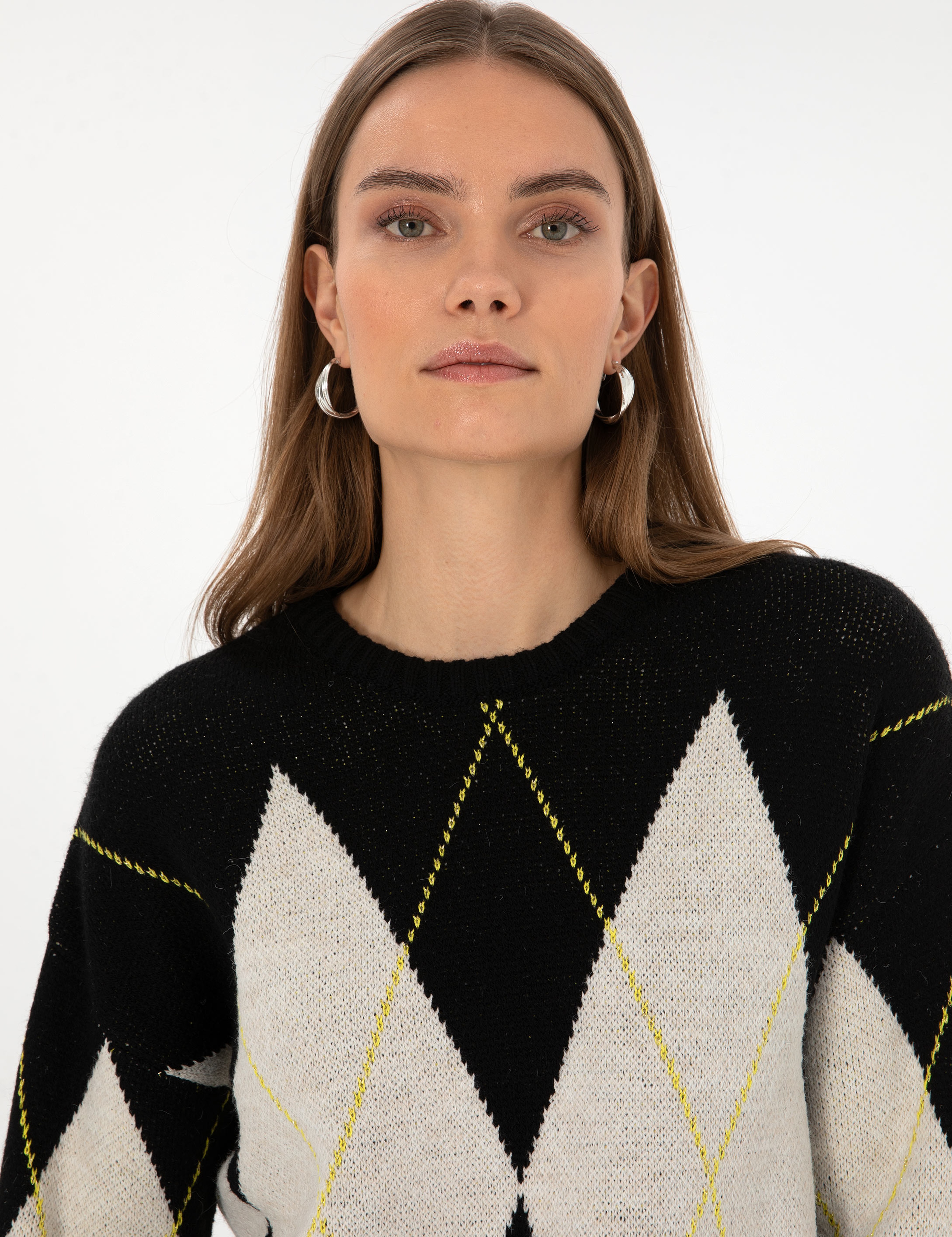 Siyah Regular Fit Kazak - Image 2