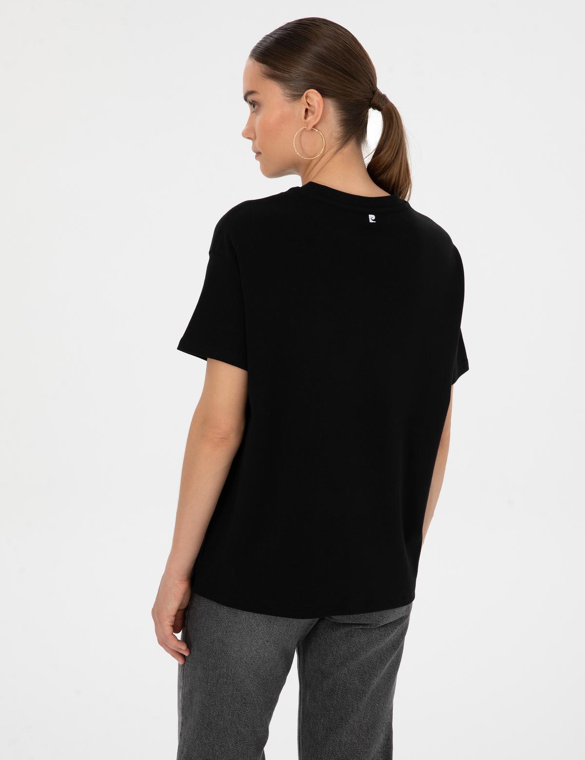 Siyah Oversize Basic Tişört - 50316880013