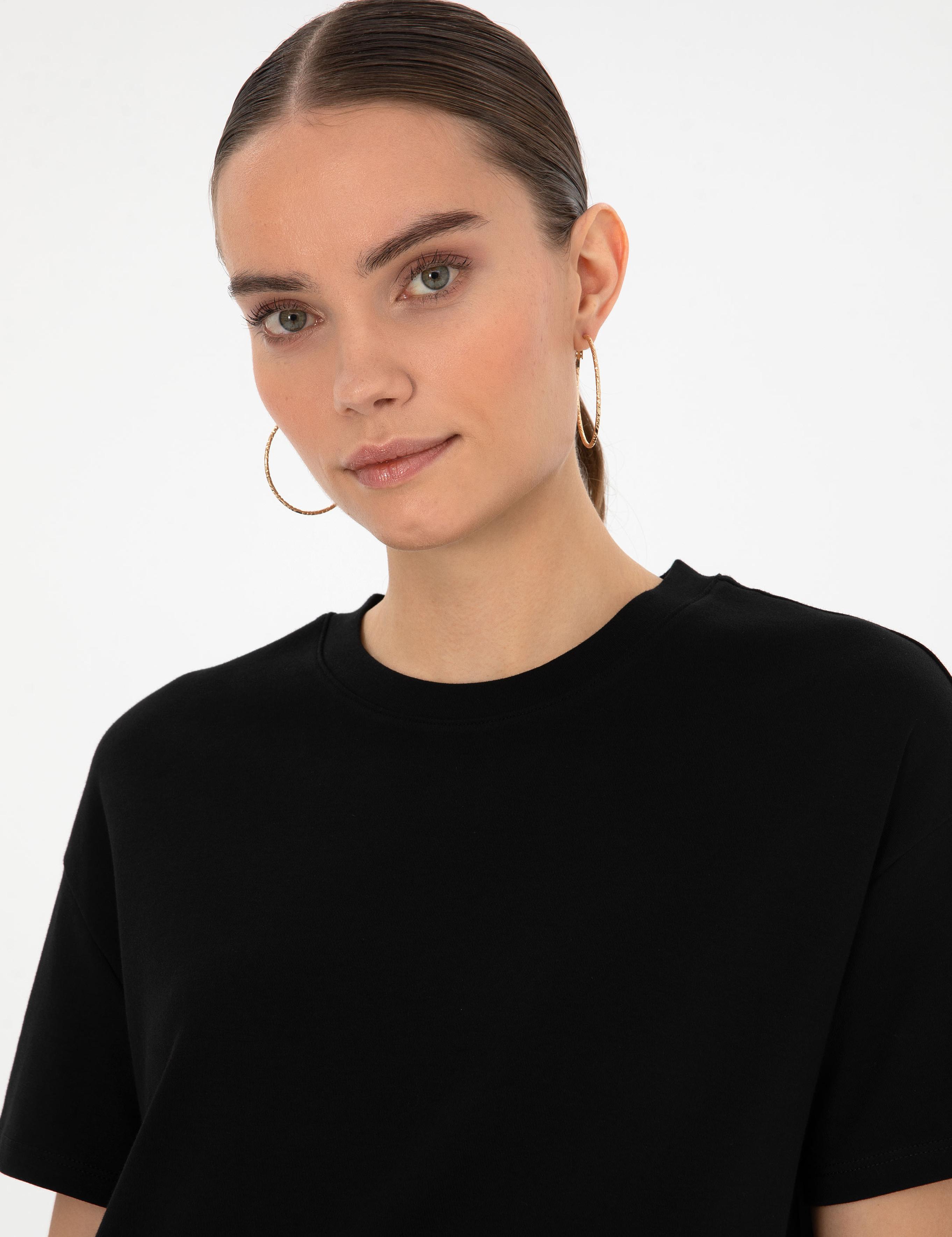 Siyah Oversize Basic Tişört