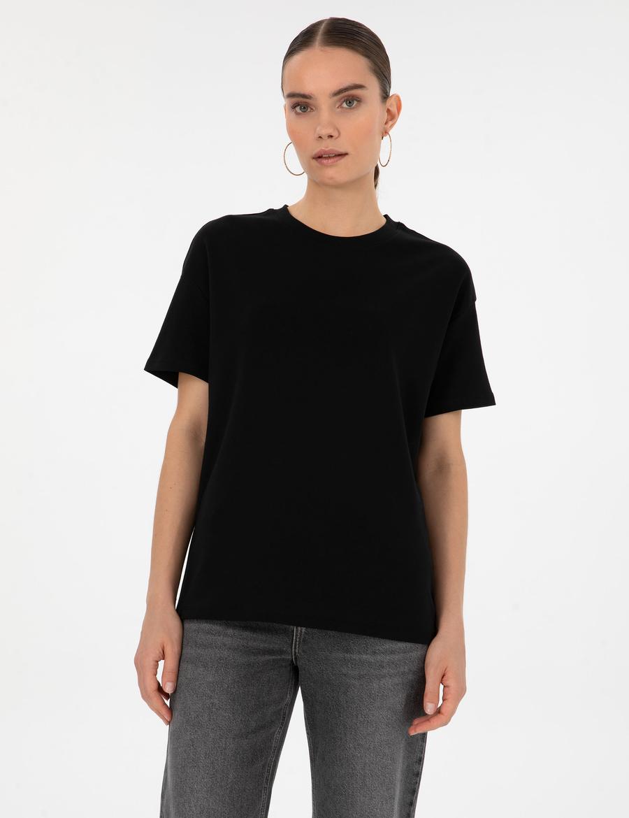 Siyah Oversize Basic Tişört