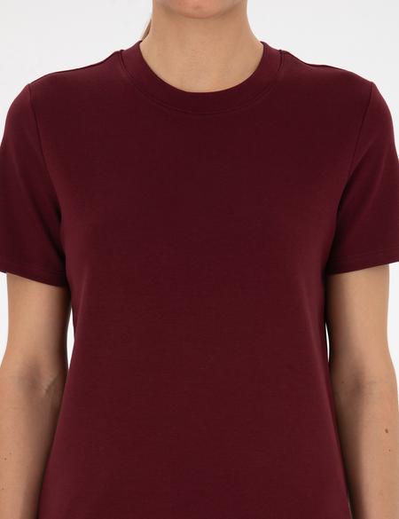 Vişne Regular Fit Basic Tişört - 50310543045