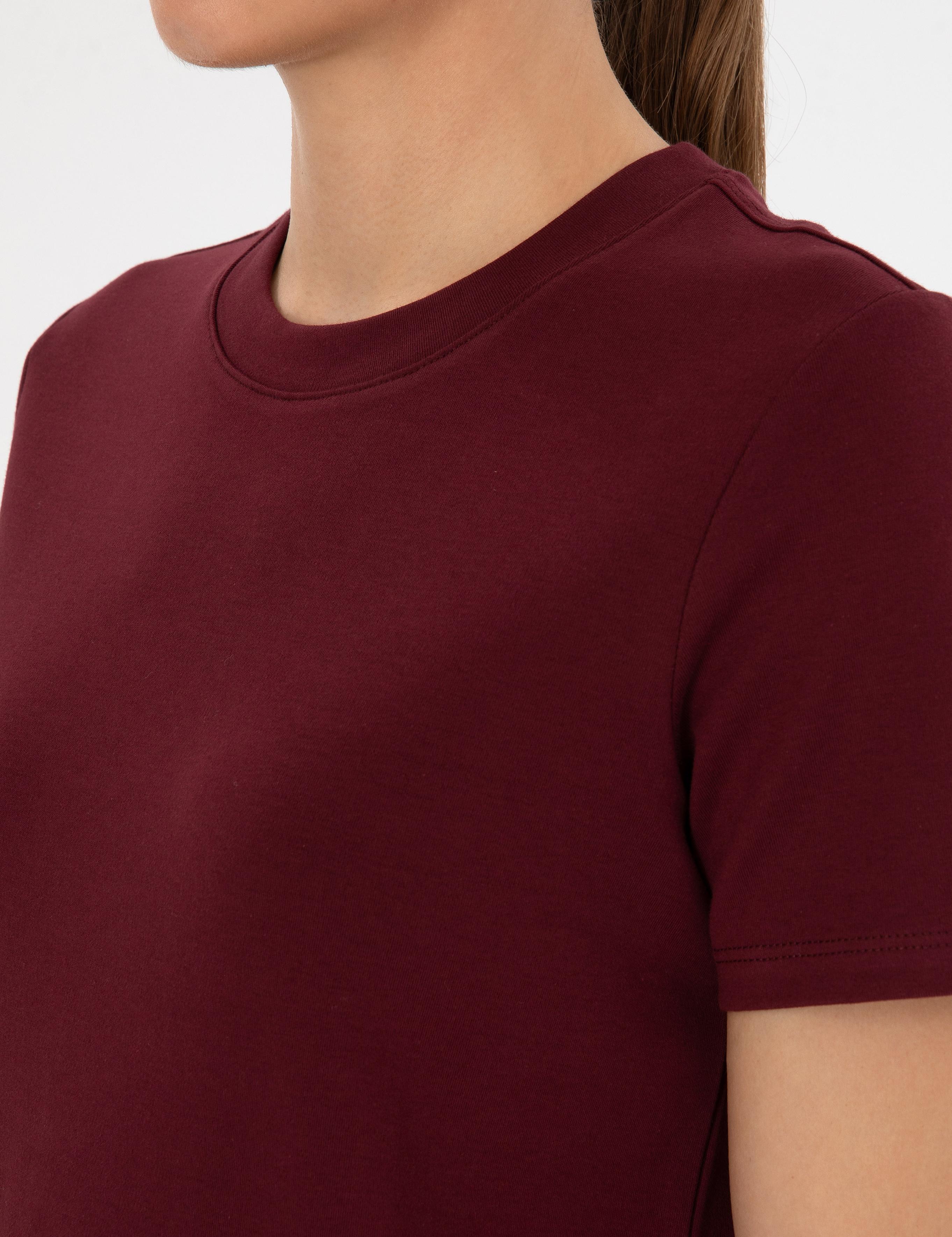 Vişne Regular Fit Basic Tişört