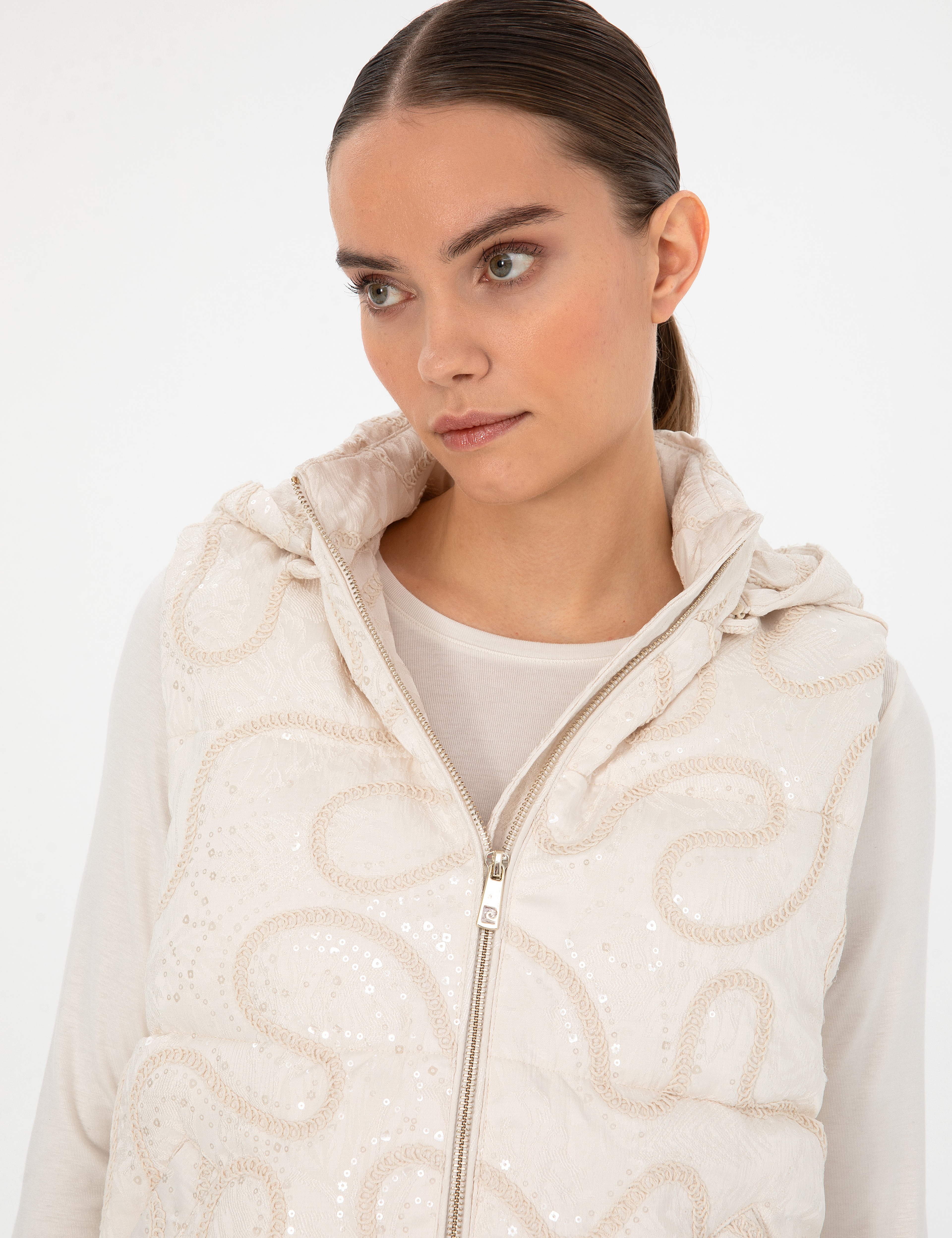 Ekru Regular Fit Yelek - Image 2
