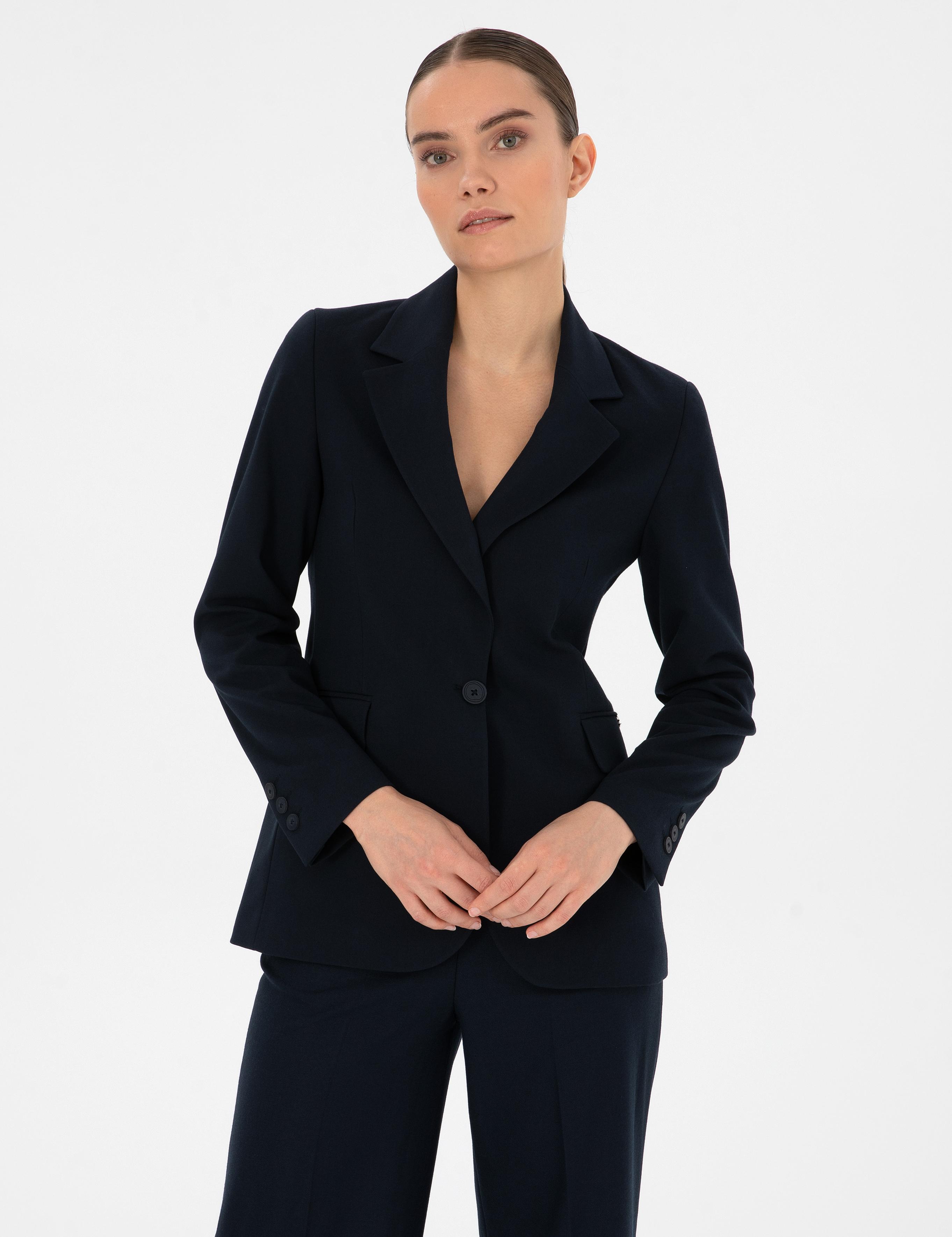 Lacivert Slim Fit Ceket