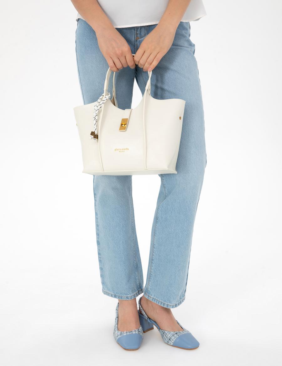 Beyaz Omuz Çantası