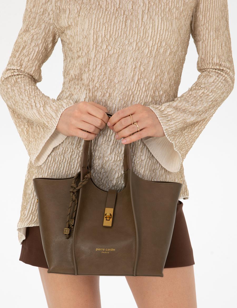 Koyu Vizon Omuz Çantası