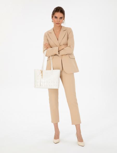 Beyaz Omuz Çantası - 50321774003