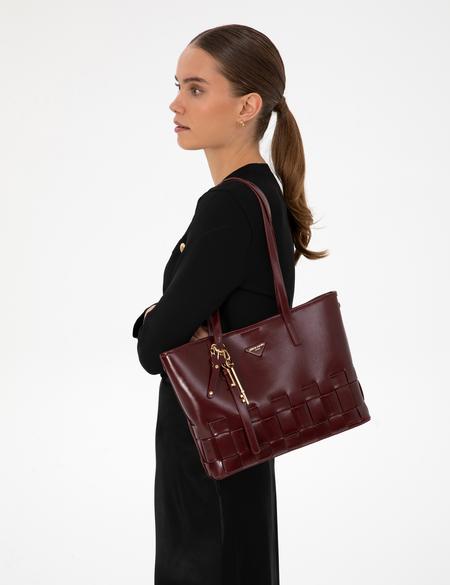 Bordo Omuz Çantası - 50321774004