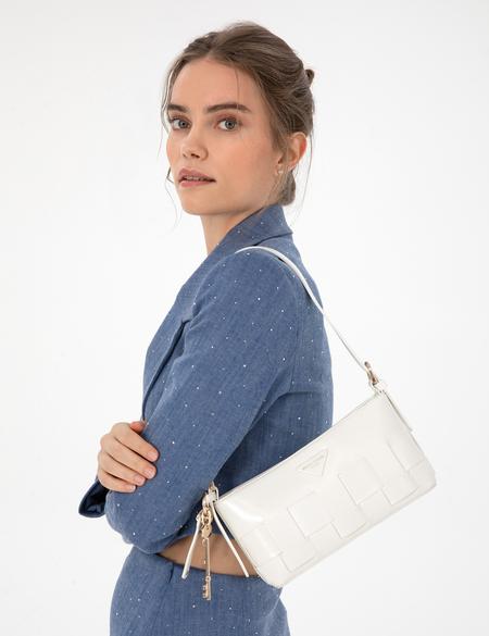 Beyaz Omuz Çantası - 50321778003