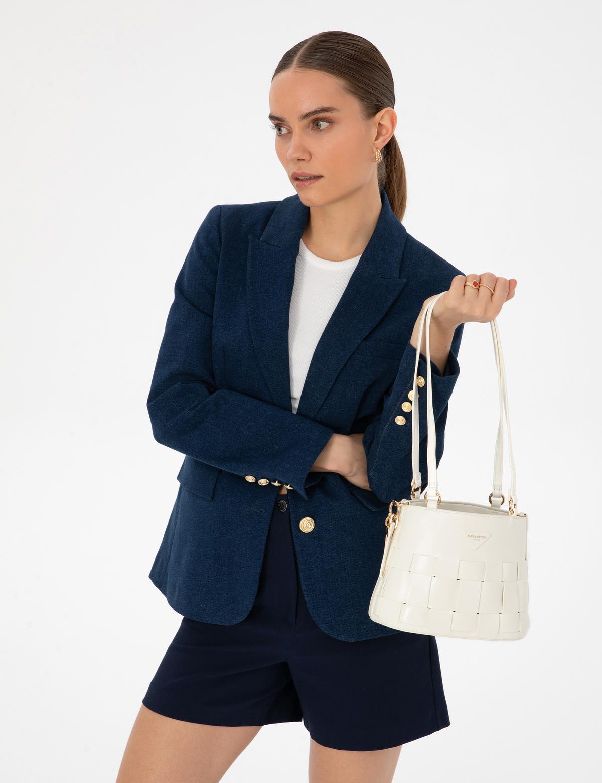 Beyaz Omuz Çantası