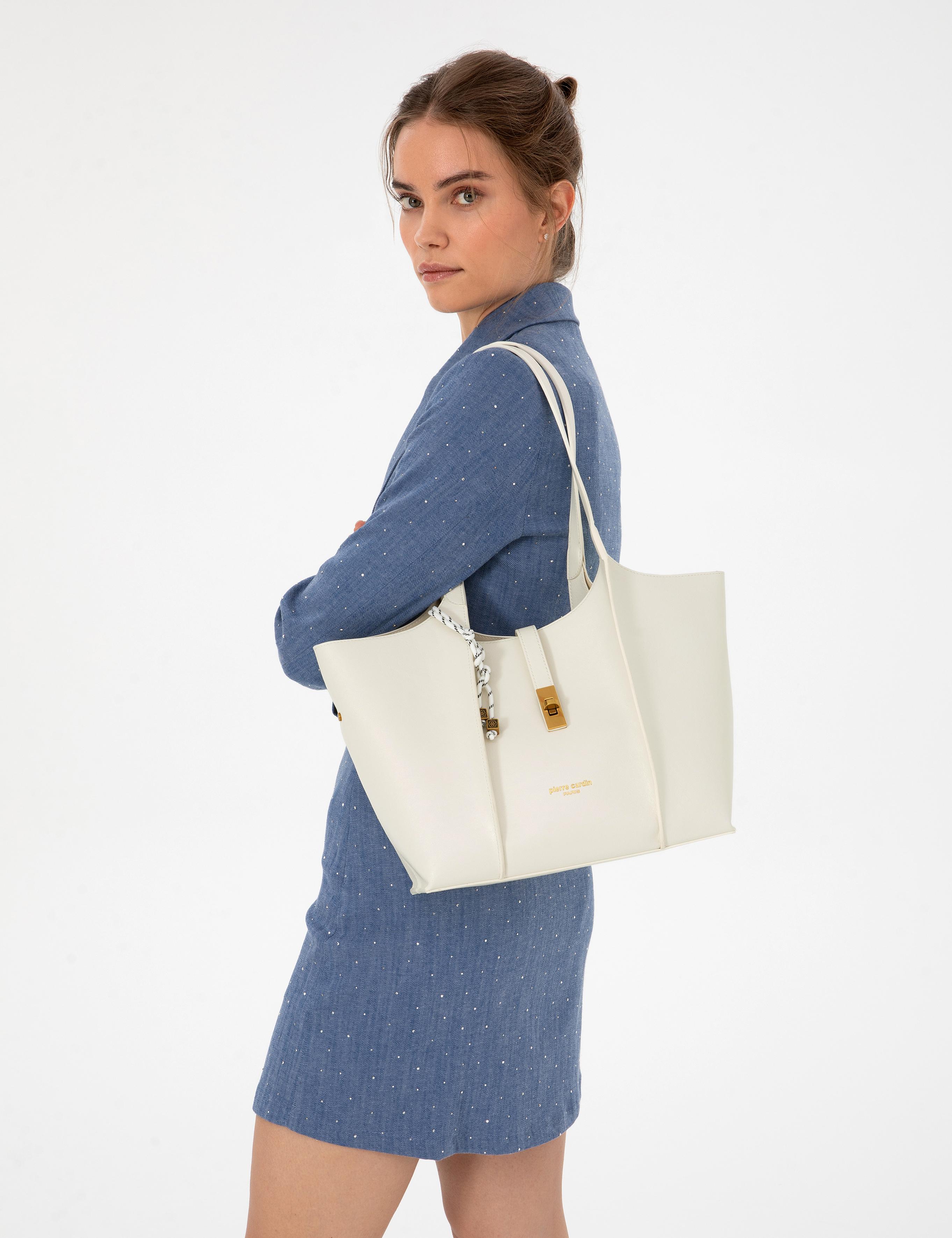 Beyaz Omuz Çantası