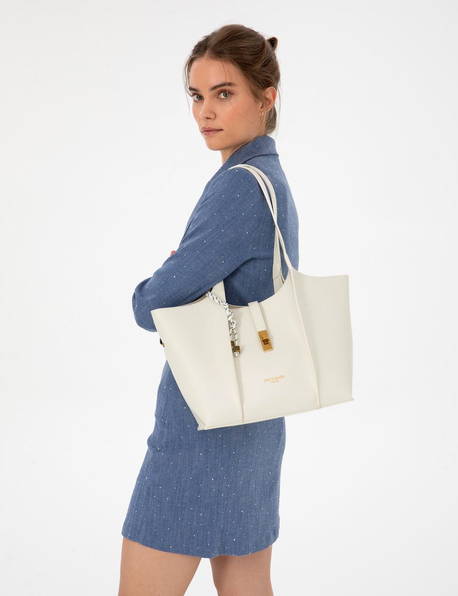 Beyaz Omuz Çantası