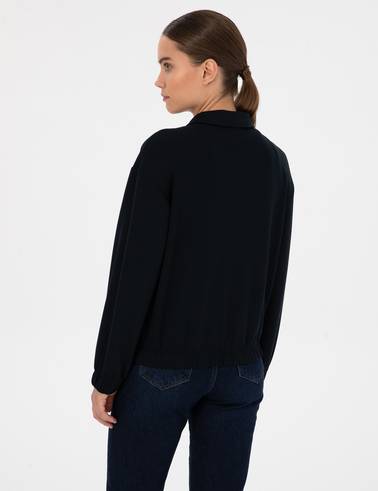 Lacivert Oversize Sweatshirt