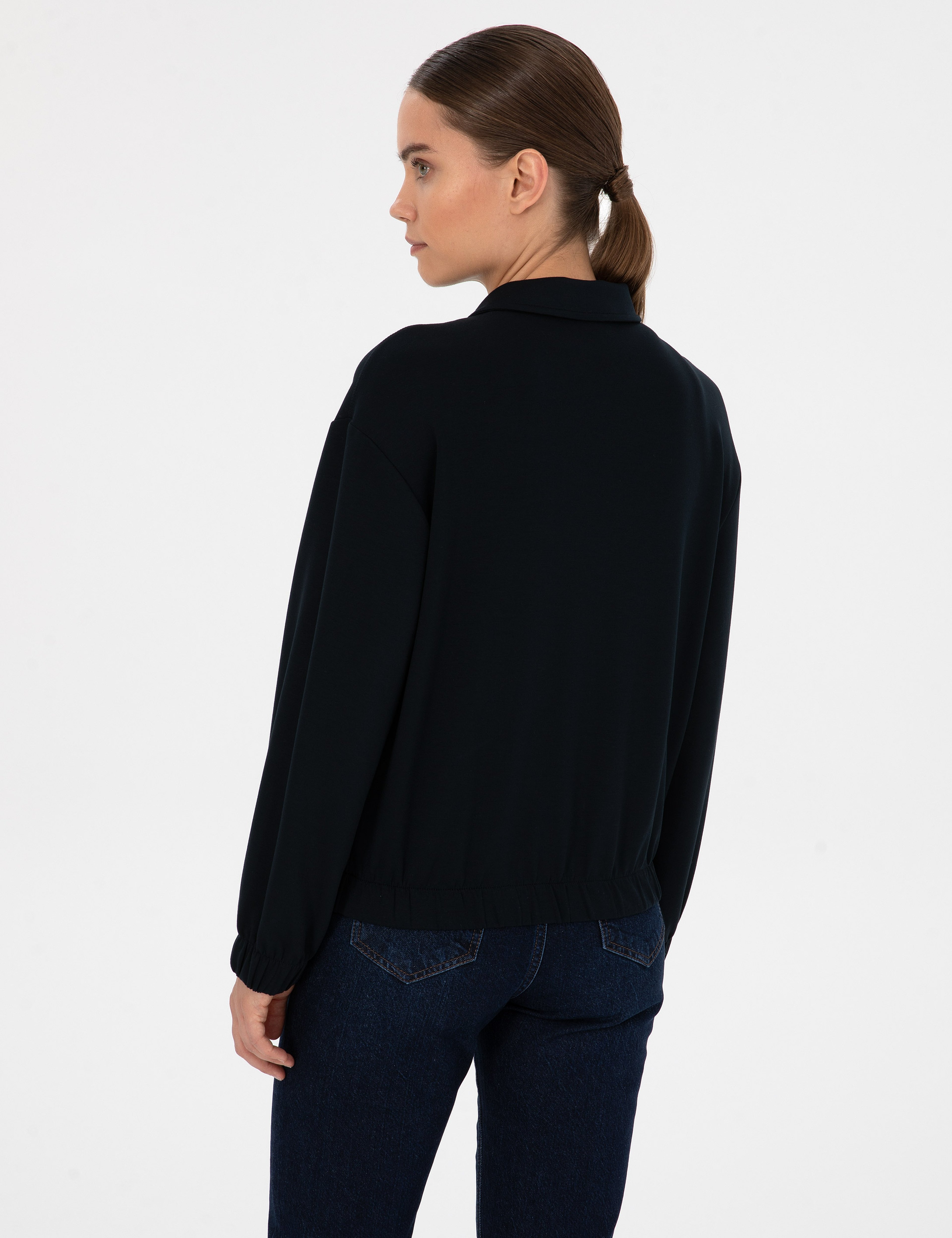 Lacivert Oversize Sweatshirt