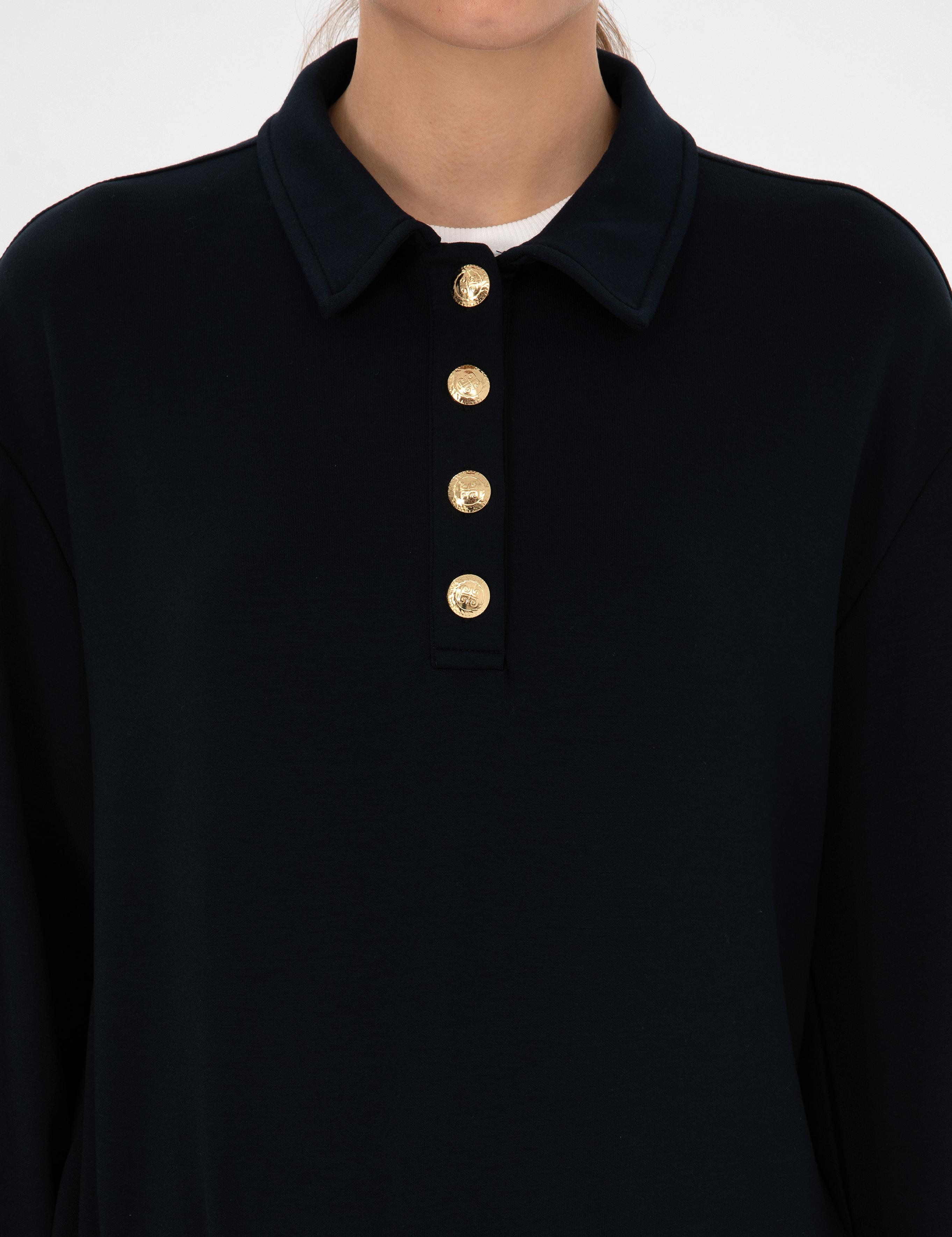 Lacivert Oversize Sweatshirt