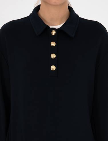 Lacivert Oversize Sweatshirt