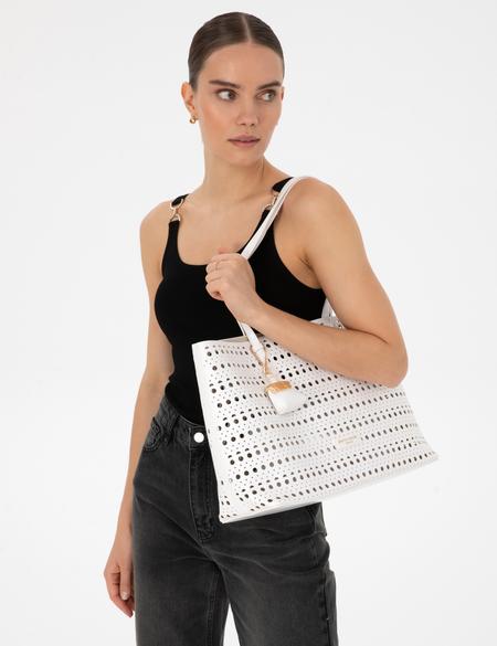 Beyaz Omuz Çantası - 50321731002