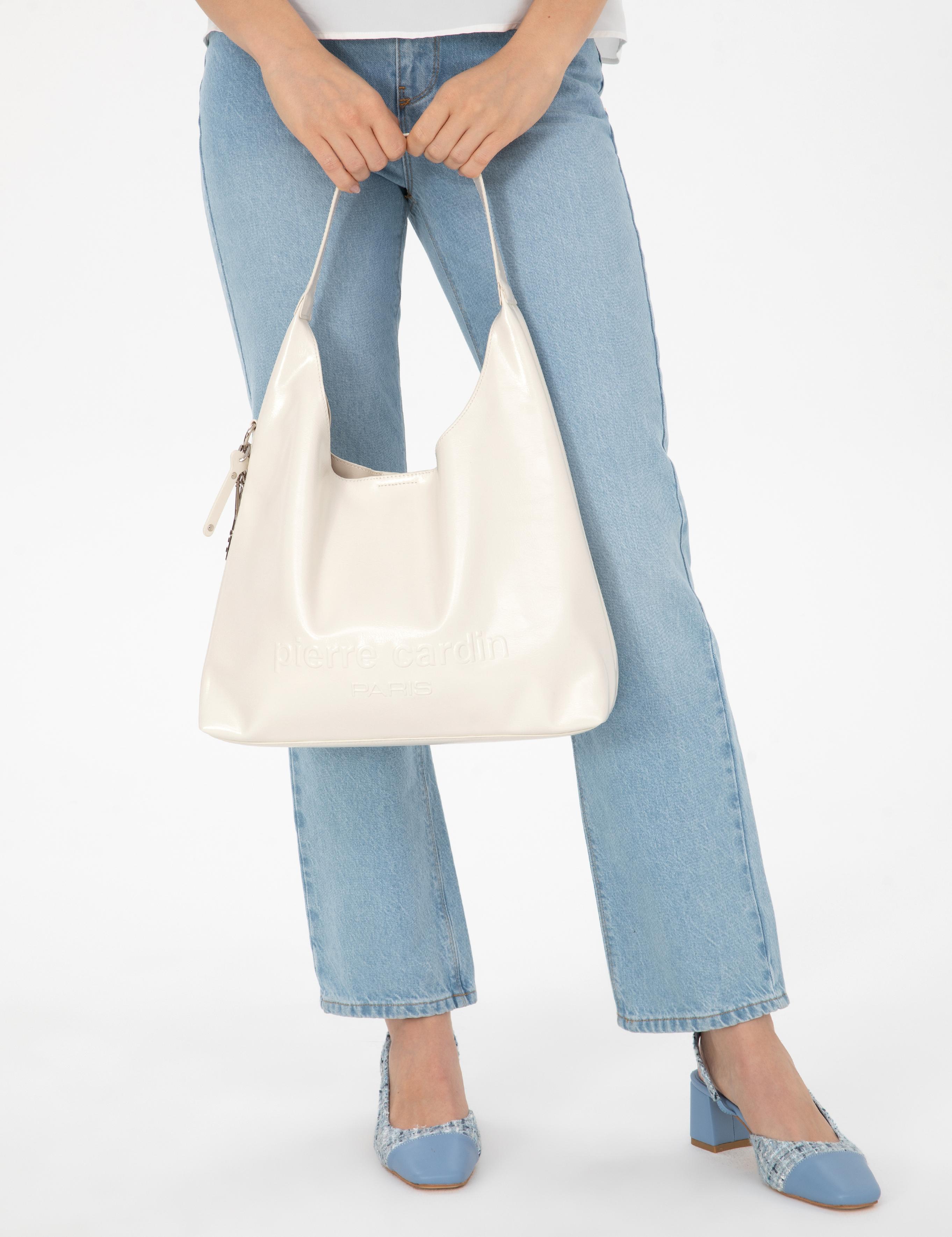 Beyaz Omuz Çantası