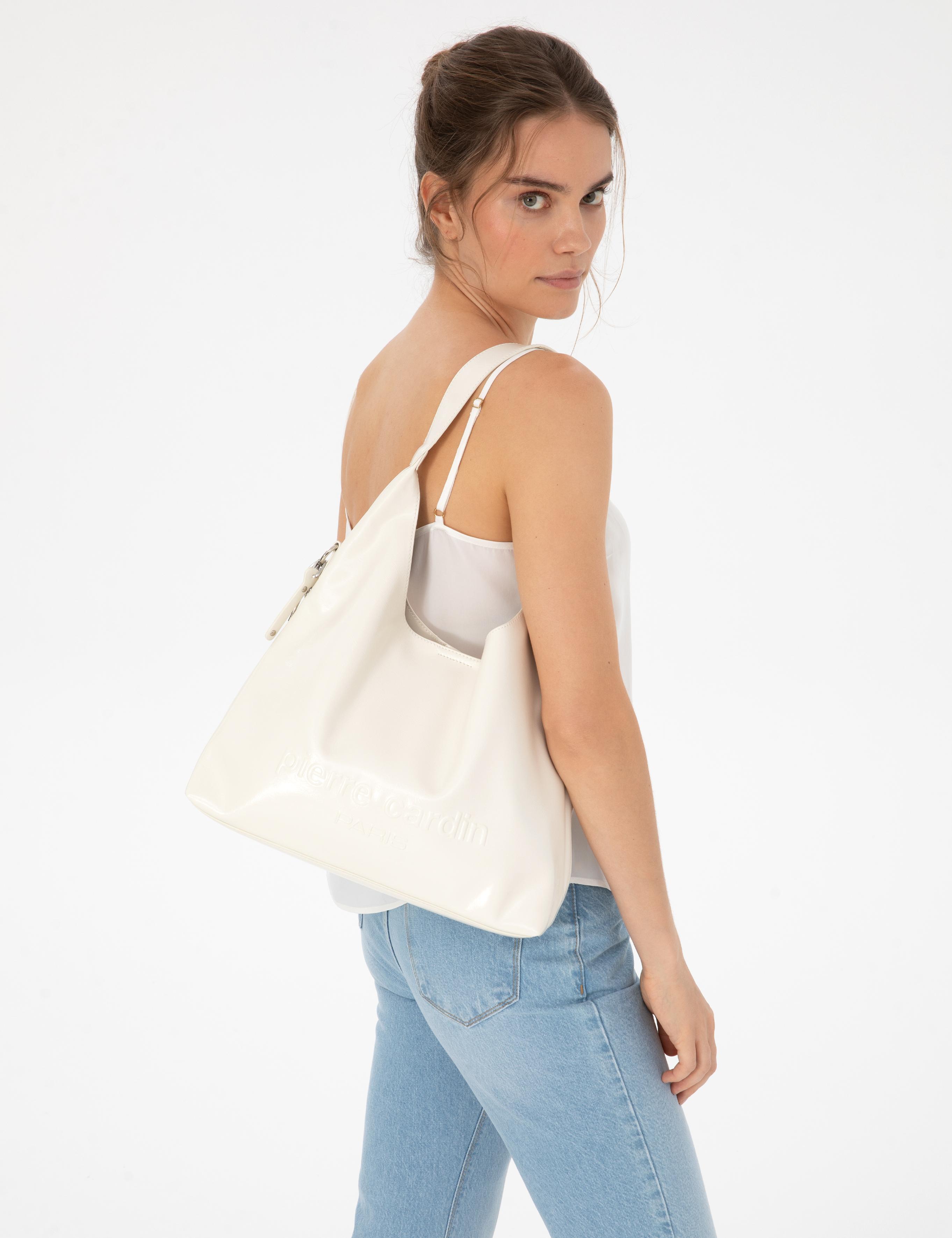 Beyaz Omuz Çantası