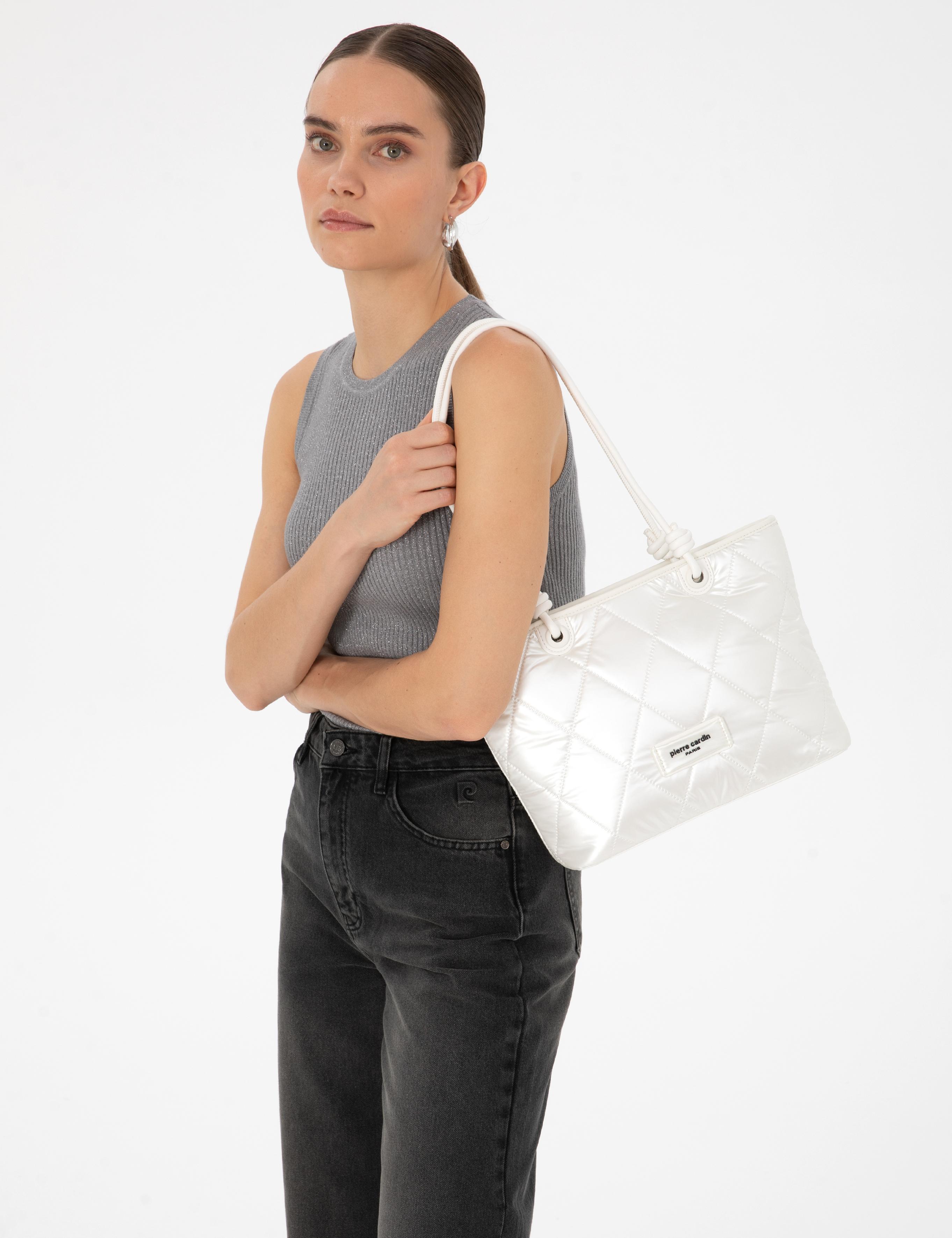 Beyaz Omuz Çantası