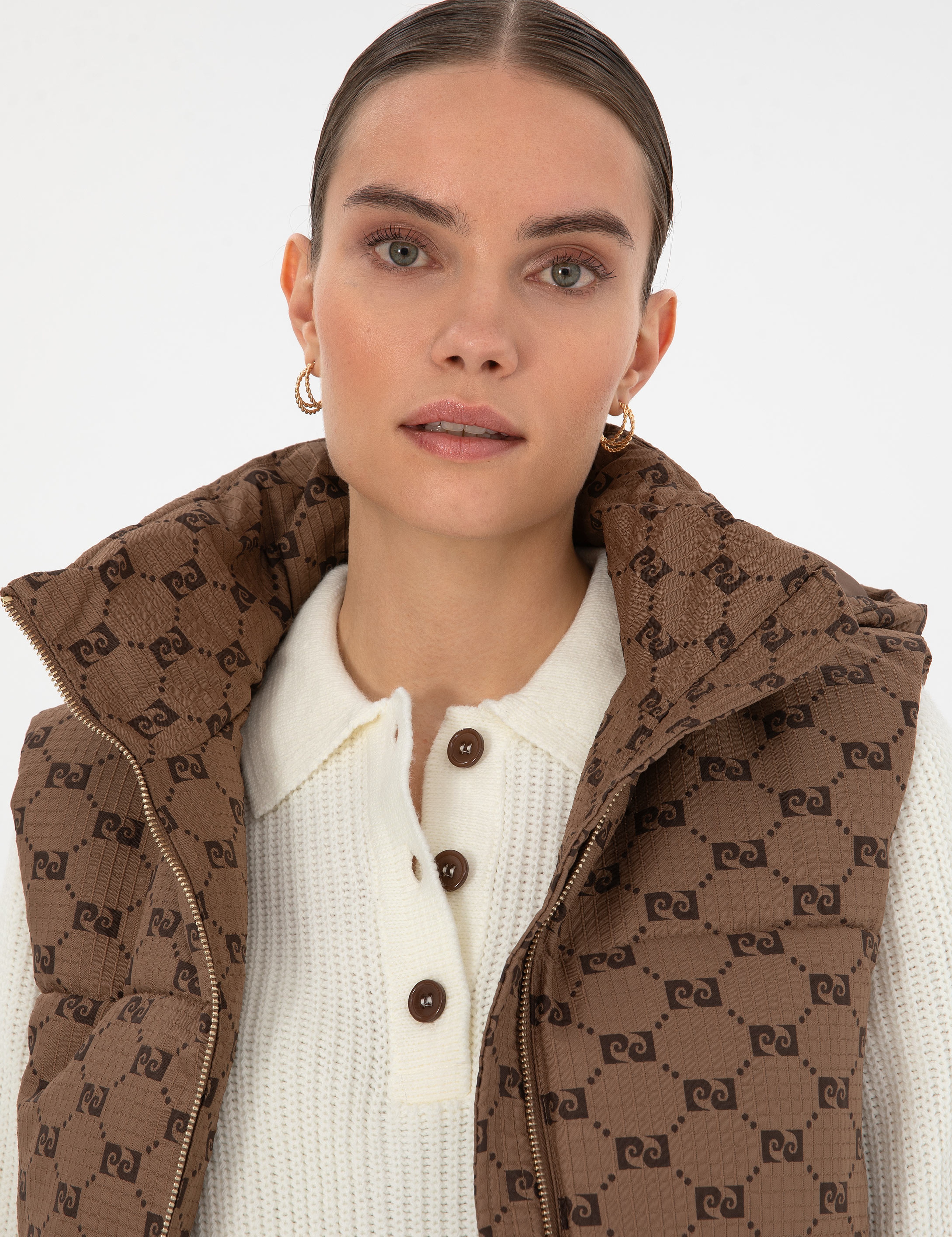 Bej Regular Fit Yelek - Image 2
