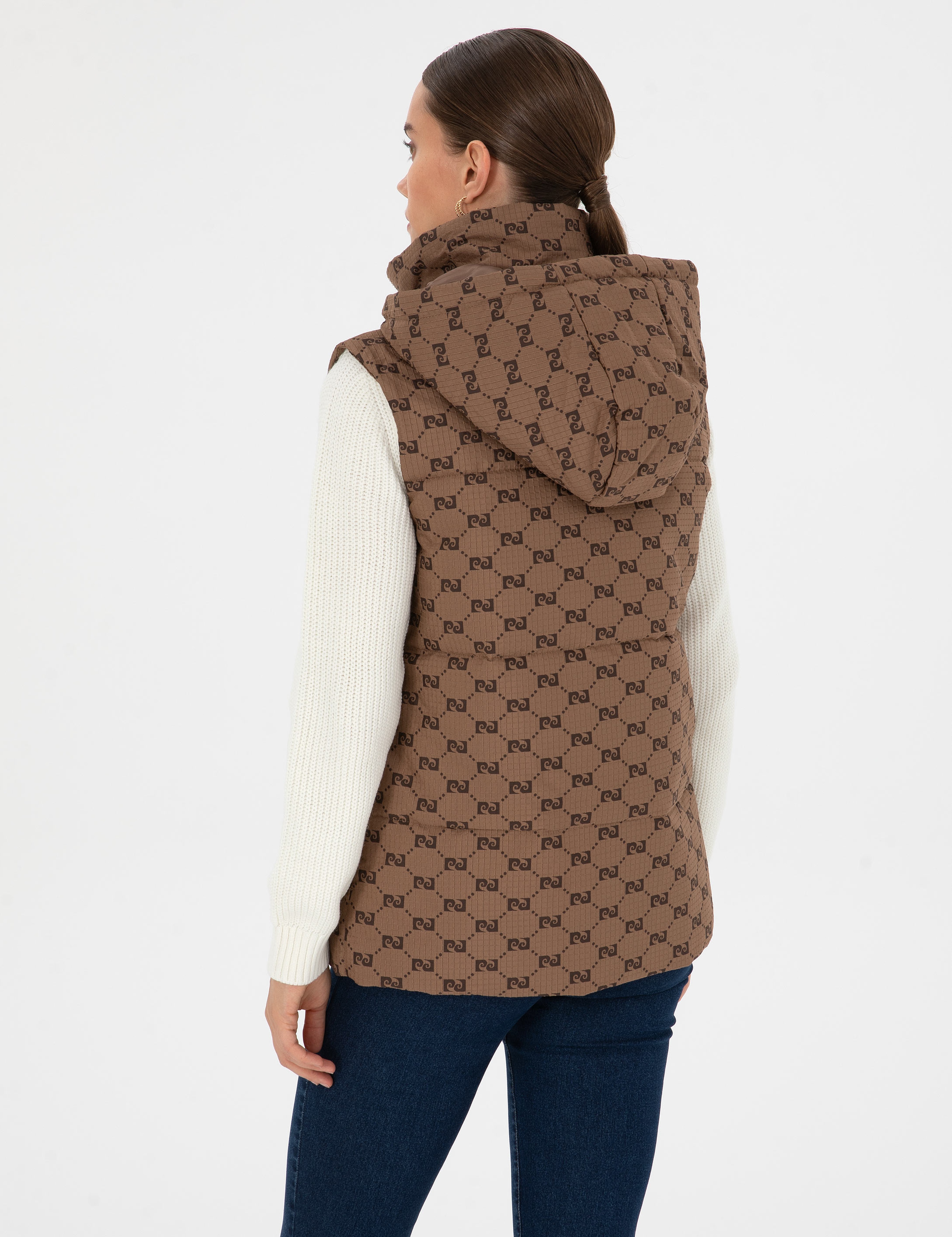 Bej Regular Fit Yelek - Image 5