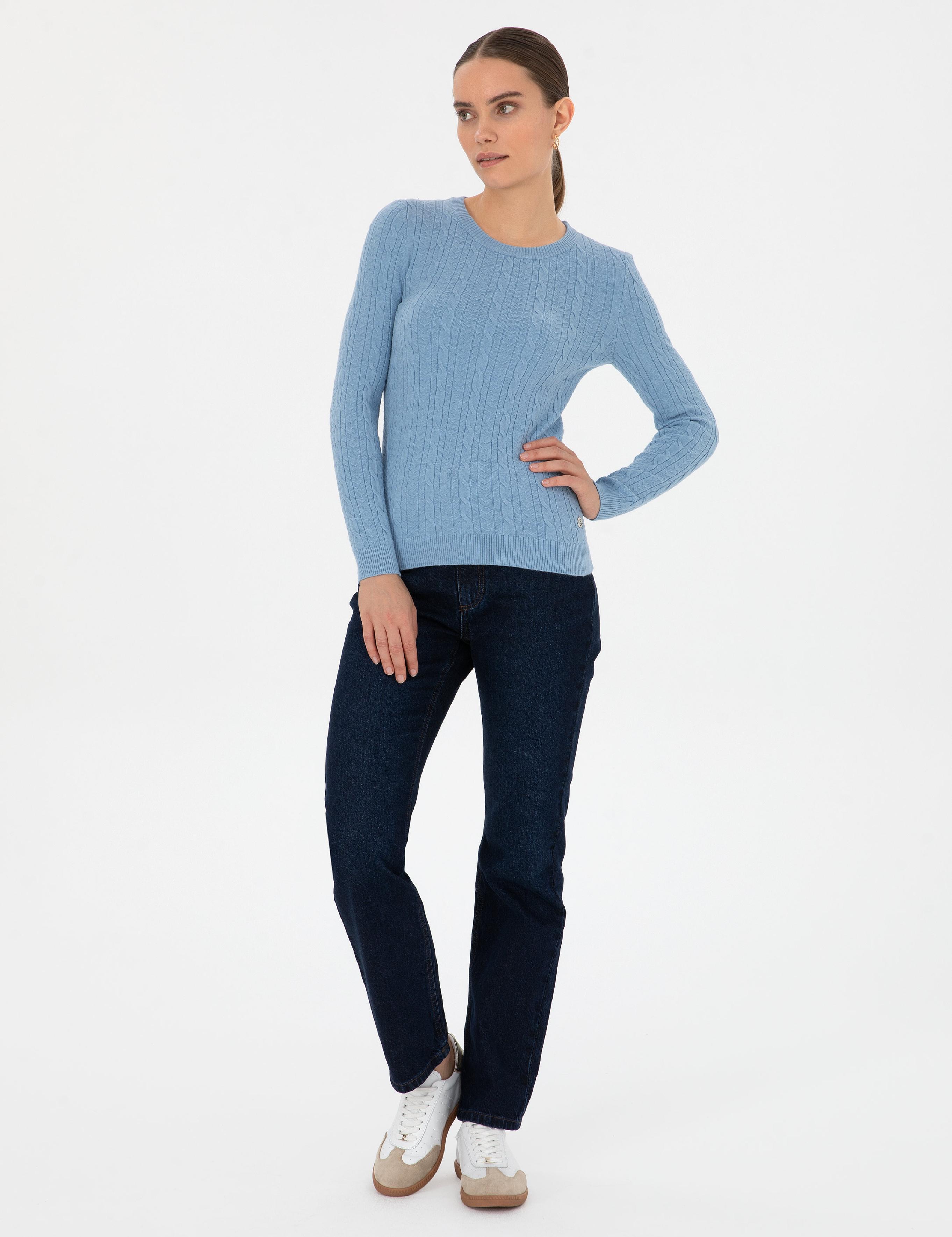 Lacivert Straight Fit Jean Pantolon