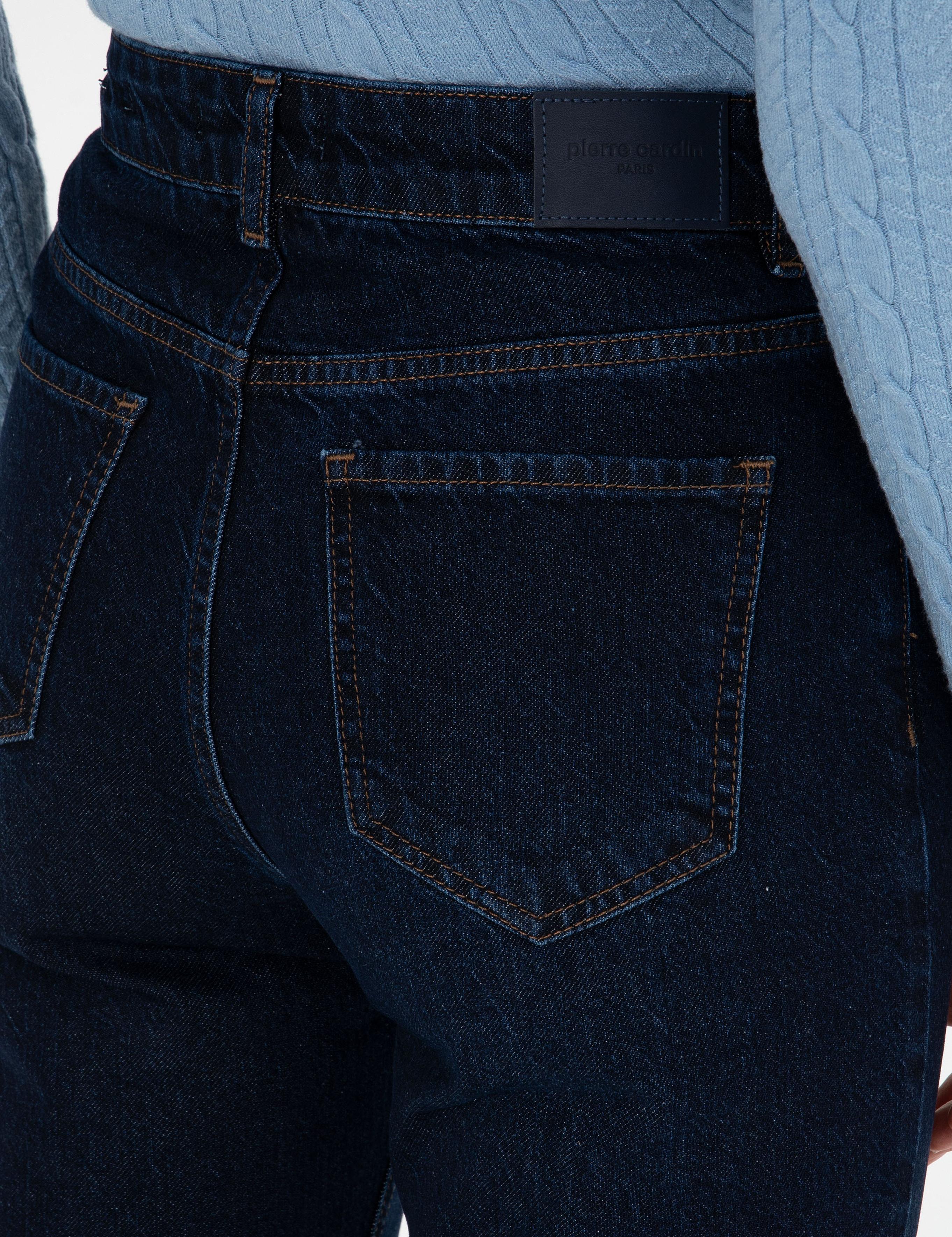 Lacivert Straight Fit Jean Pantolon